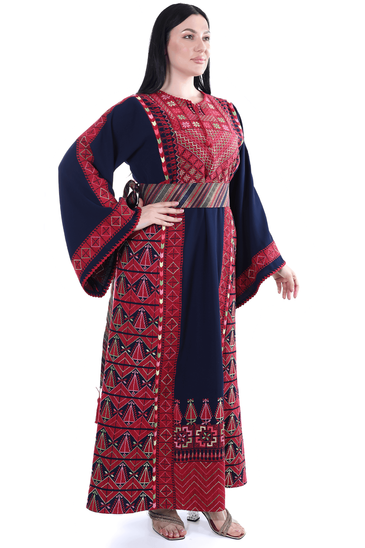 Tals Navy Blue Thoub - Tatreez Store