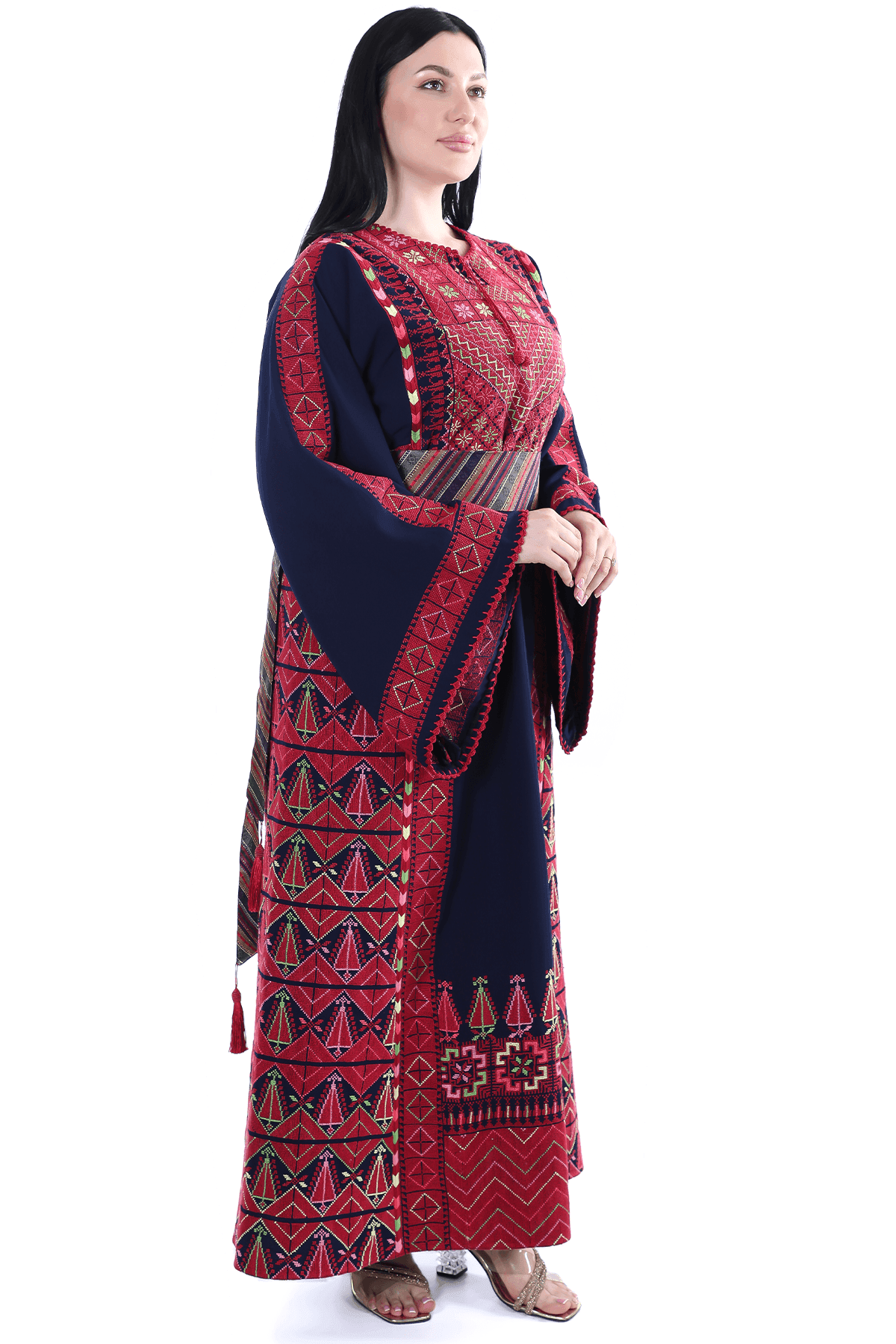 Tals Navy Blue Thoub - Tatreez Store