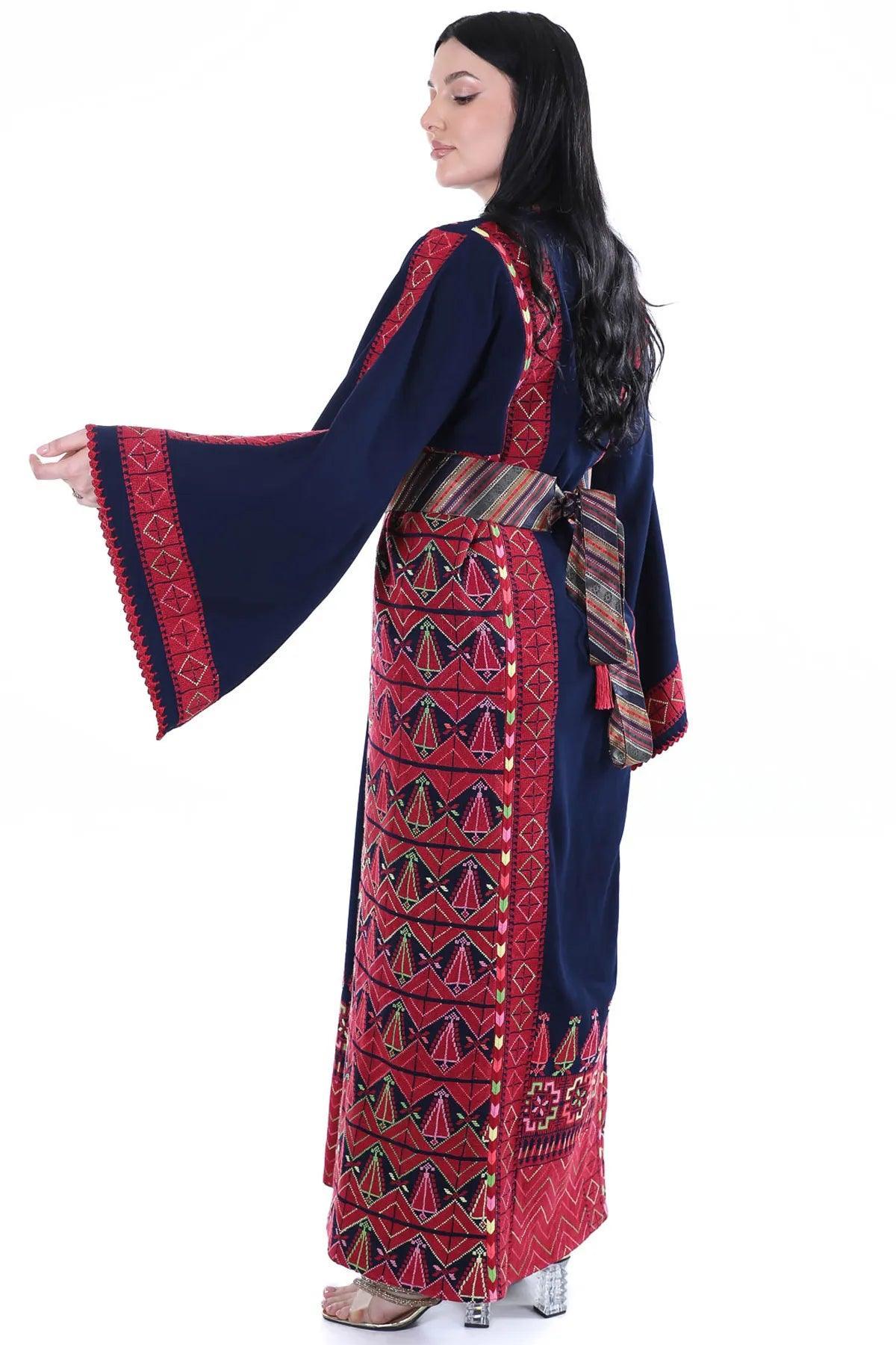 Tals Navy Blue Thoub - Tatreez Store