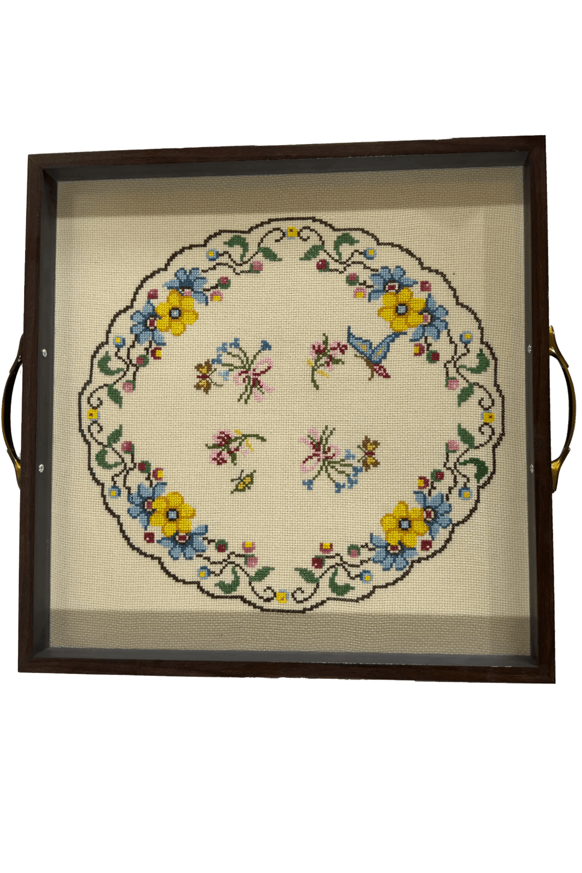 Wooden tray - Tatreez Store