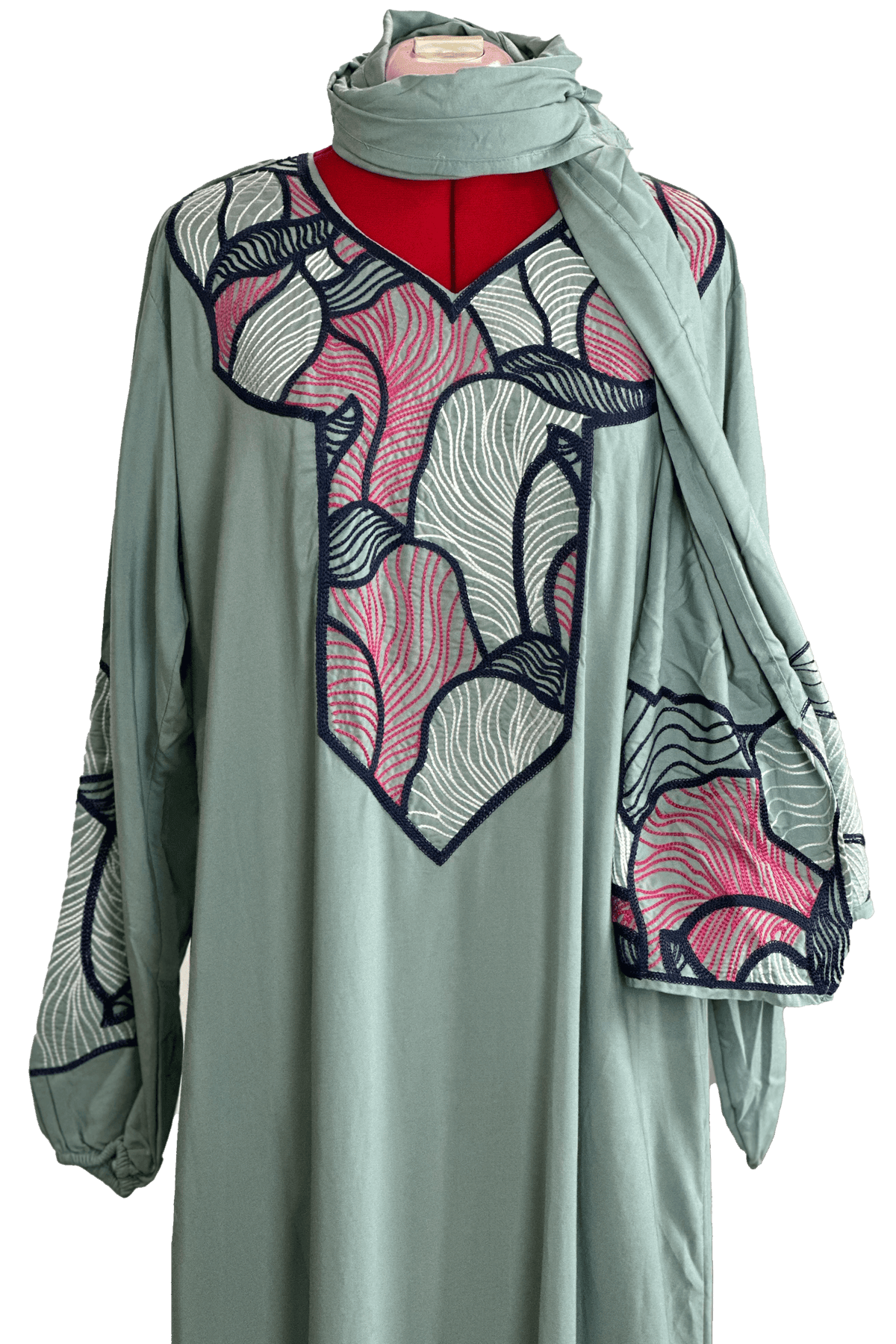 Y Pray Abaya with separated Hijab - TATREEZ STORE