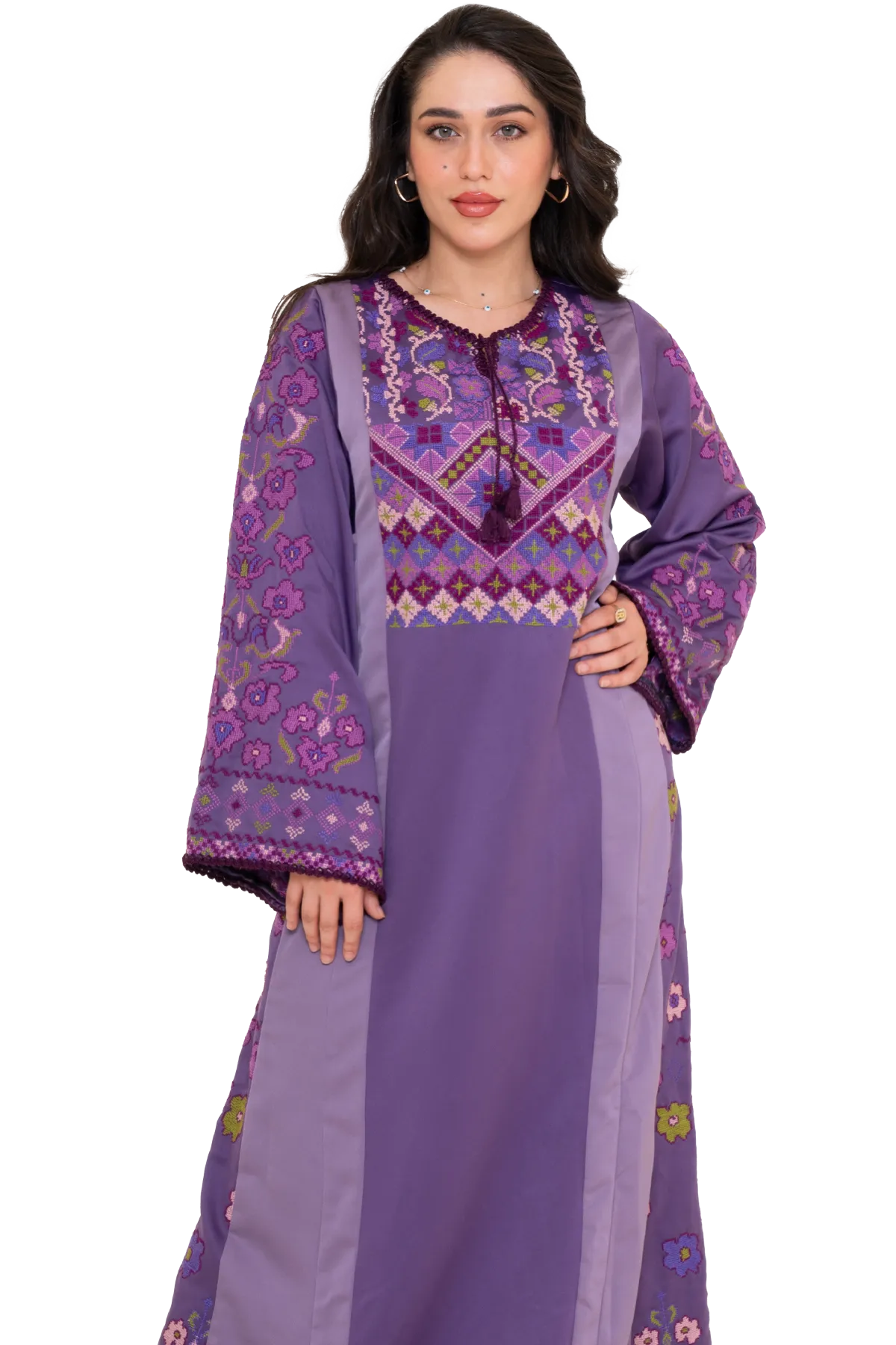 Hand-stitched Thoub