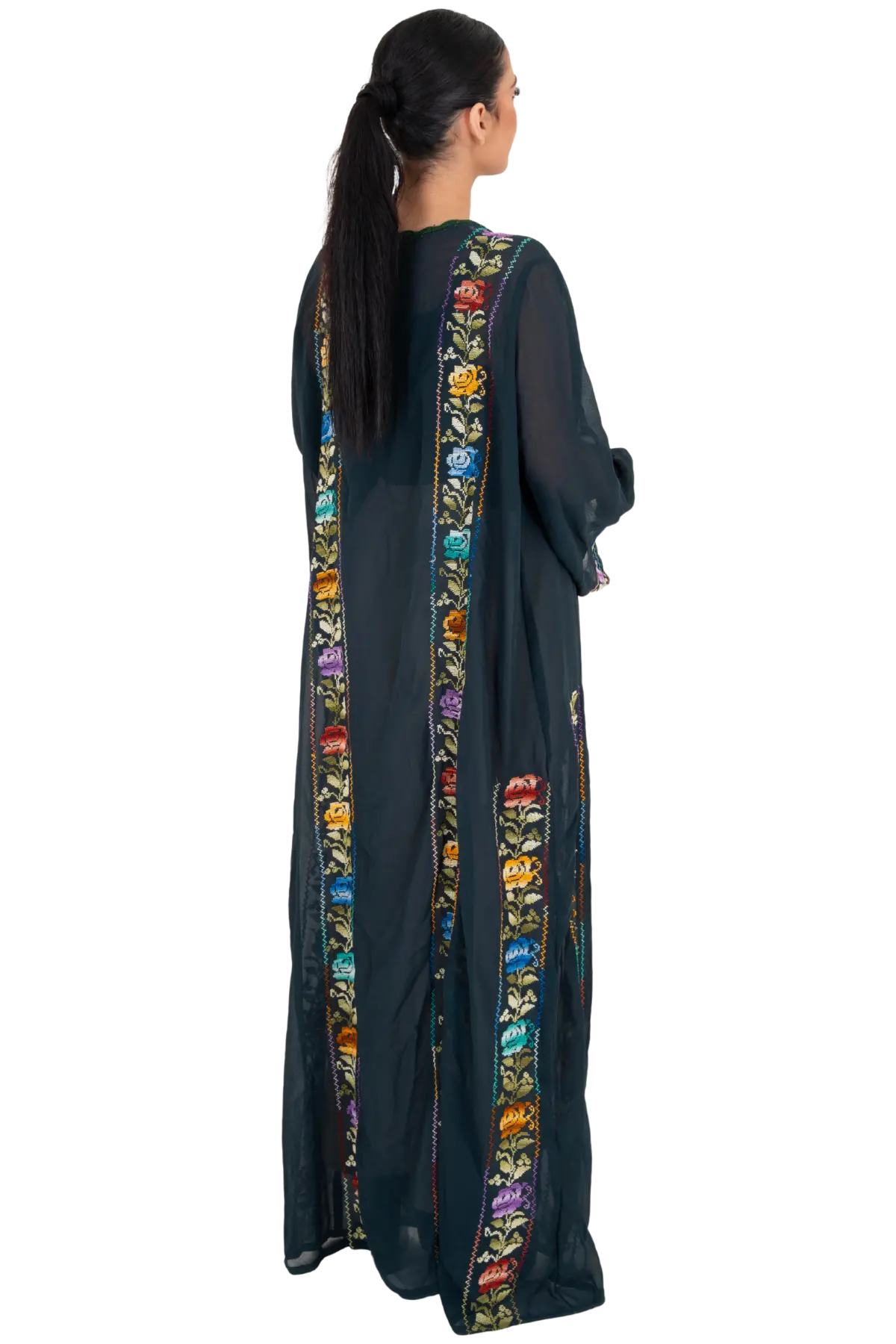Hand-Embroidered greenly Bisht