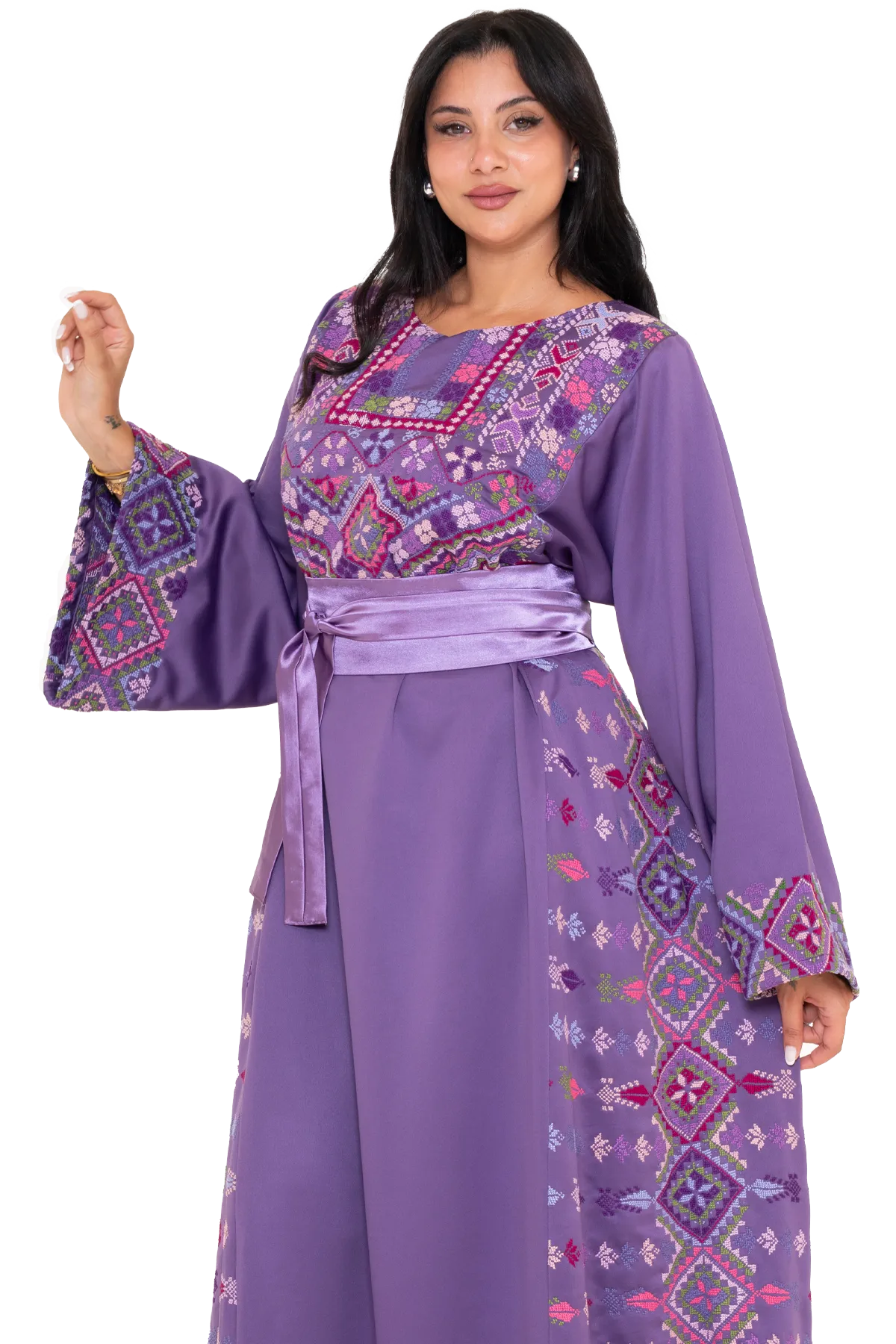 Hand-stitched Thoub