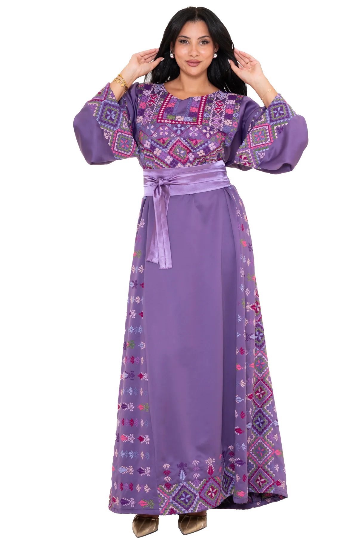 Hand-stitched Thoub