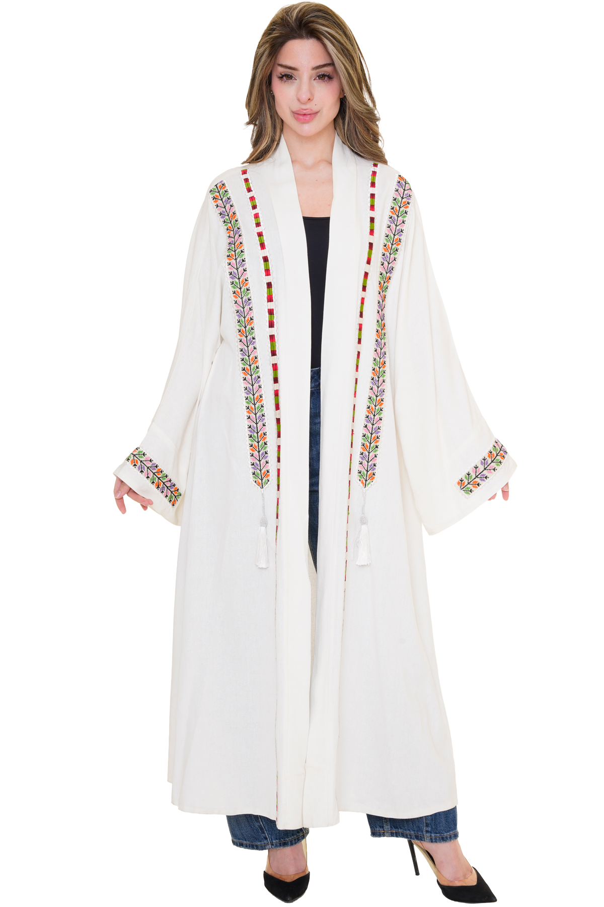 Palestinian Linen Manajel Bisht