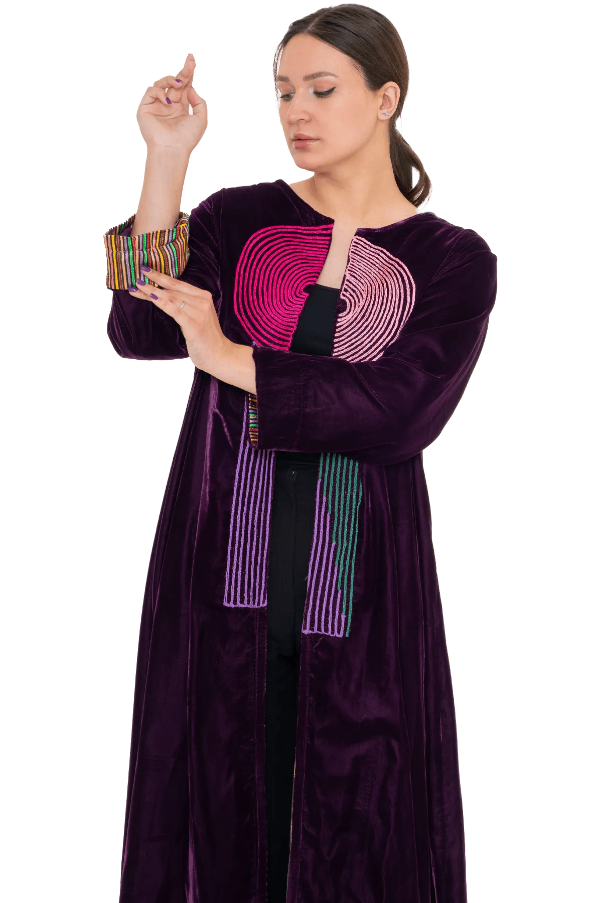 Tara velvet Bisht