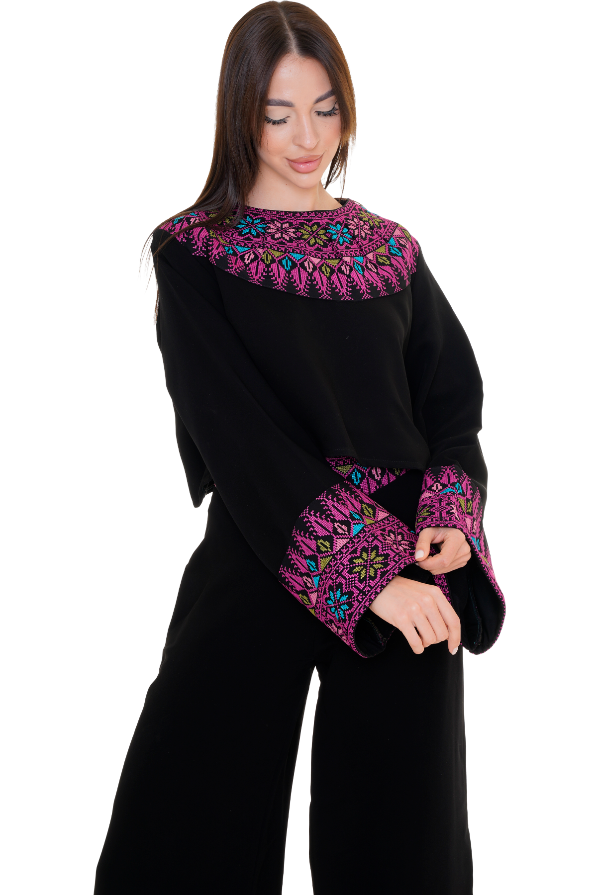 Embroidered set