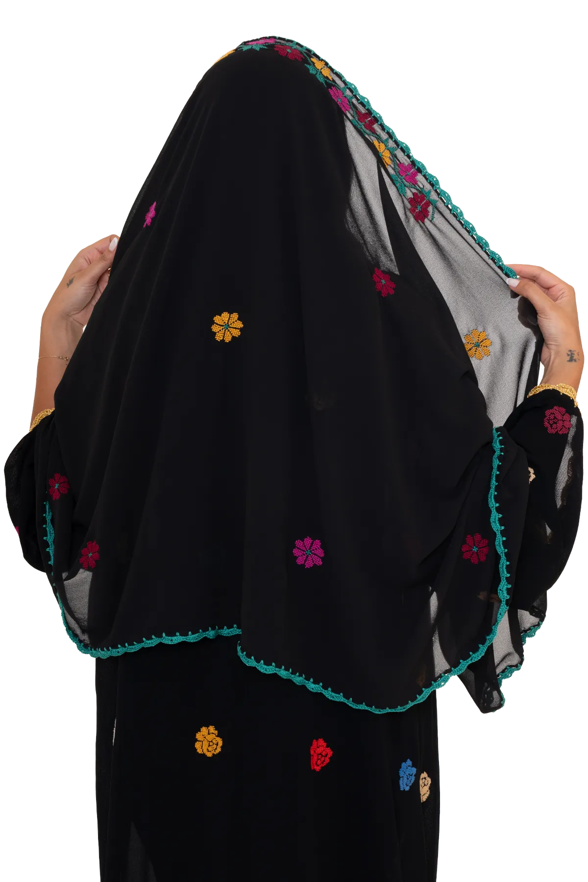 Hand embroidered shawl