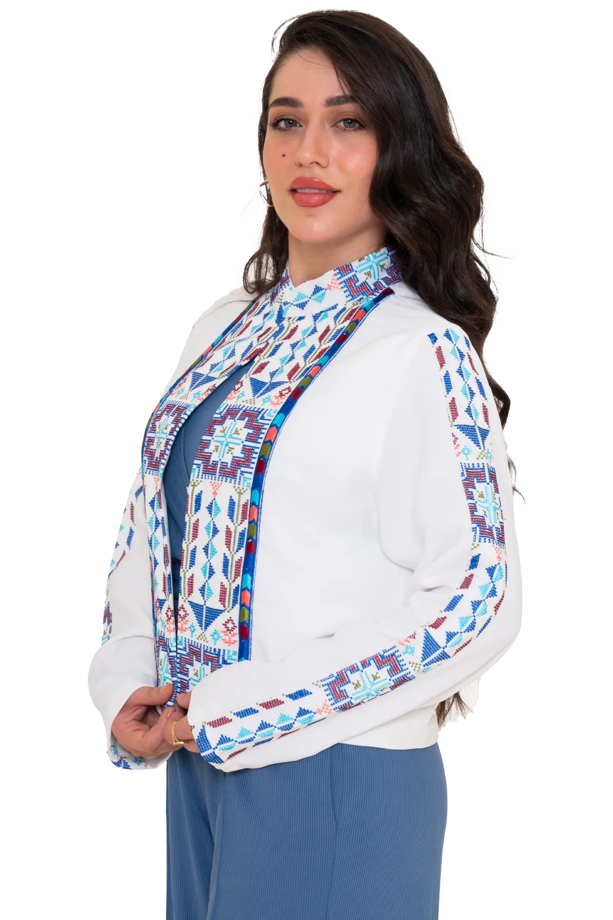 Palestinian White Blazer