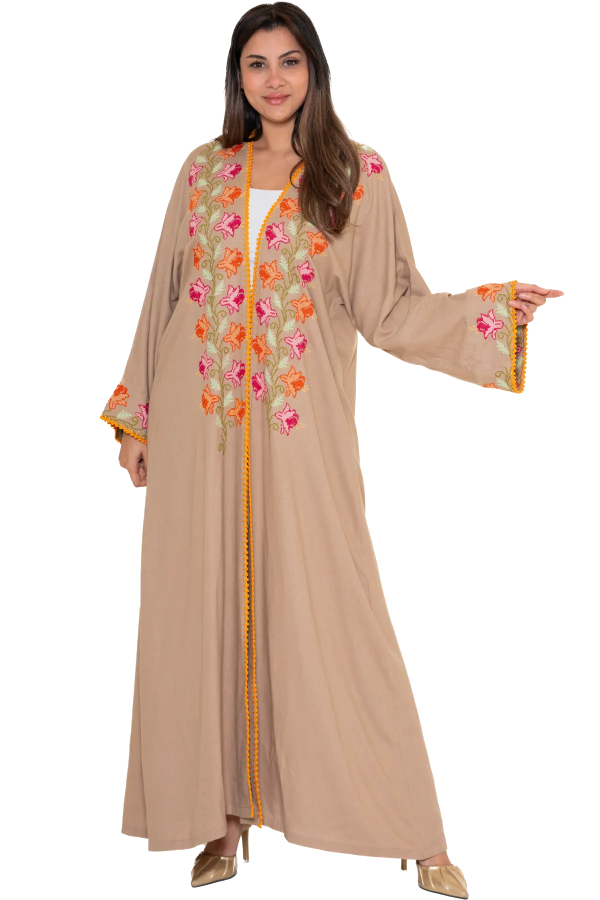 Hand-Embroidered Bisht