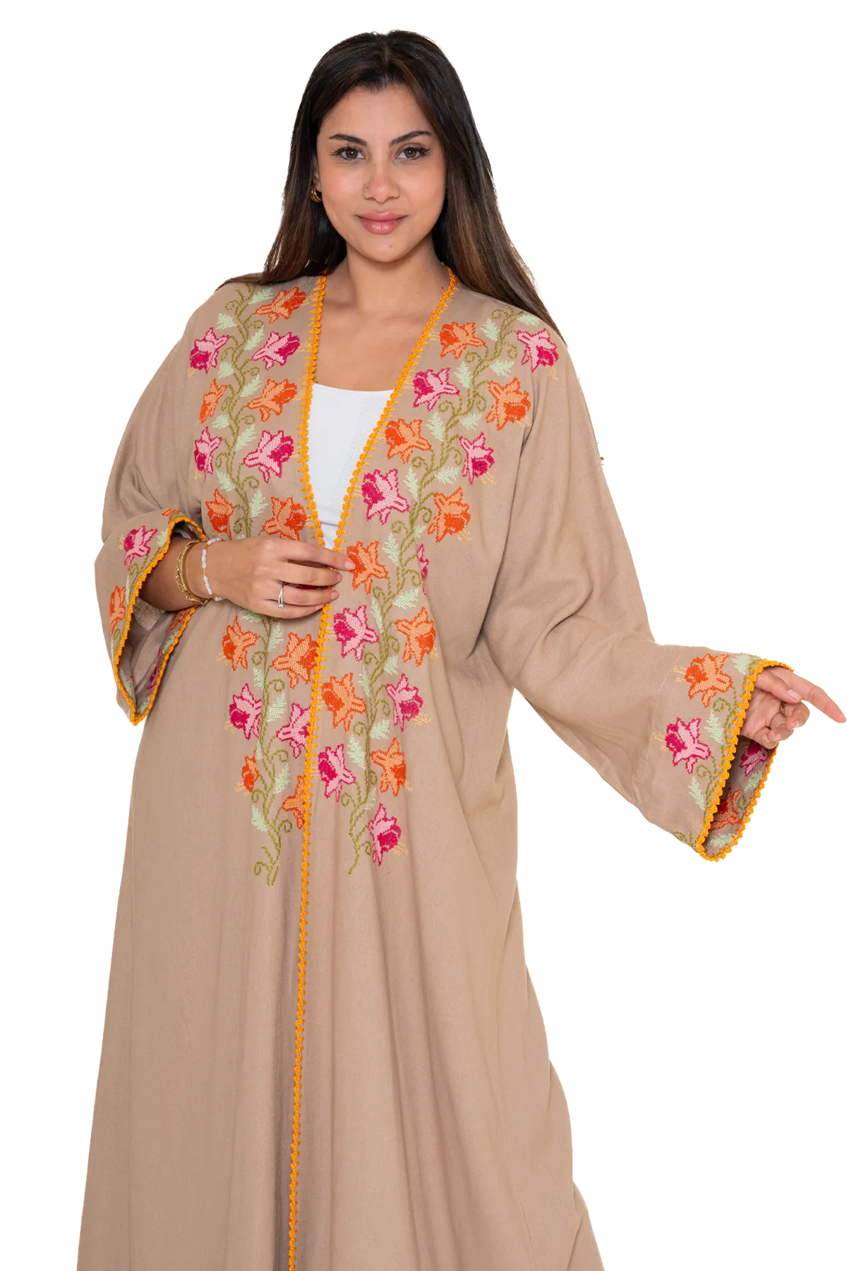 Hand-Embroidered Bisht