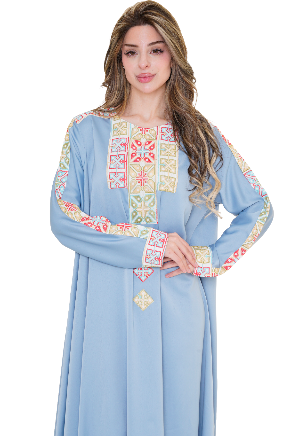 Machine stitched Abaya