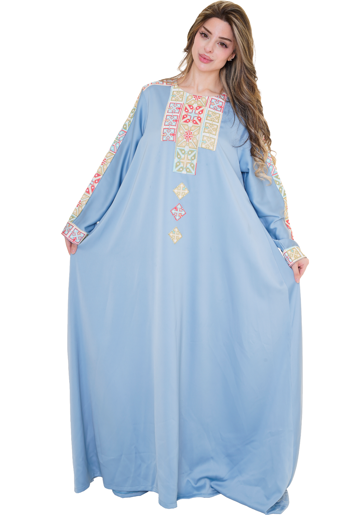 Machine stitched Abaya