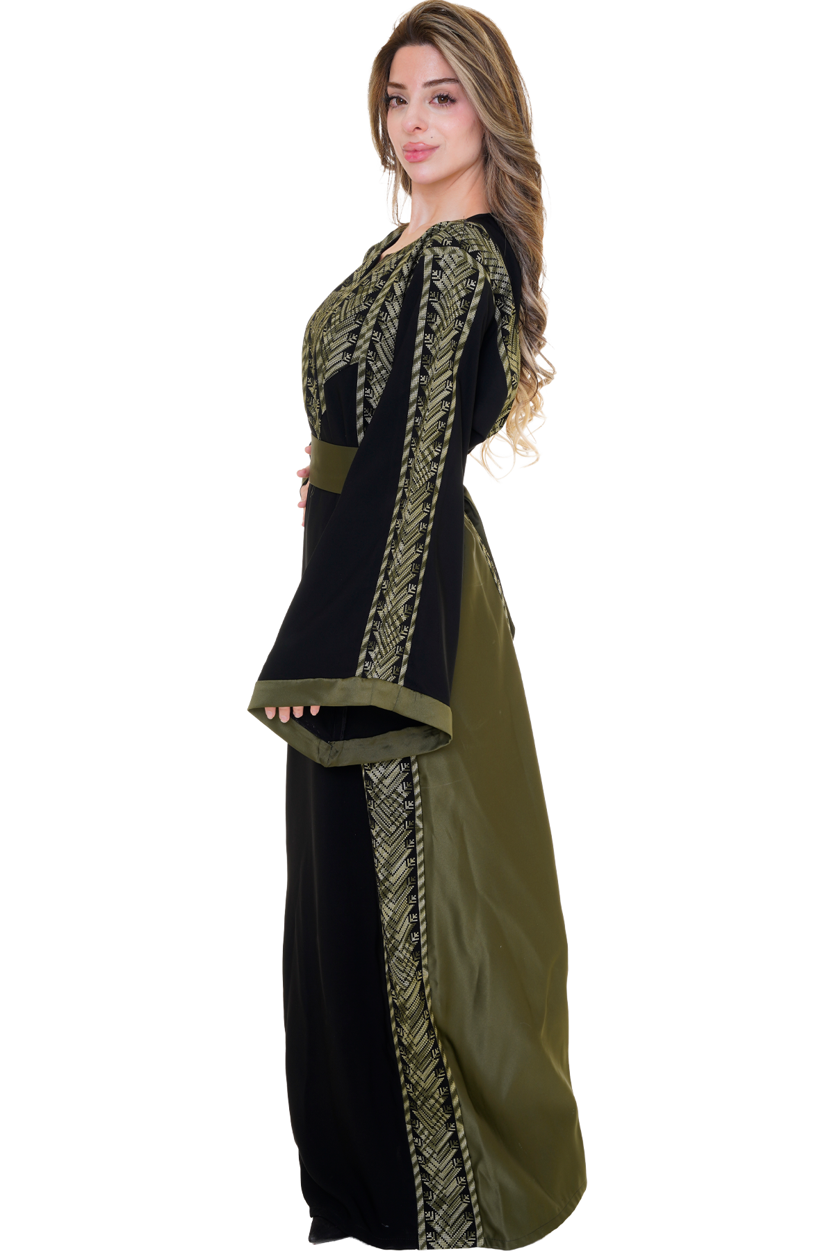 Machine stitched Thoub