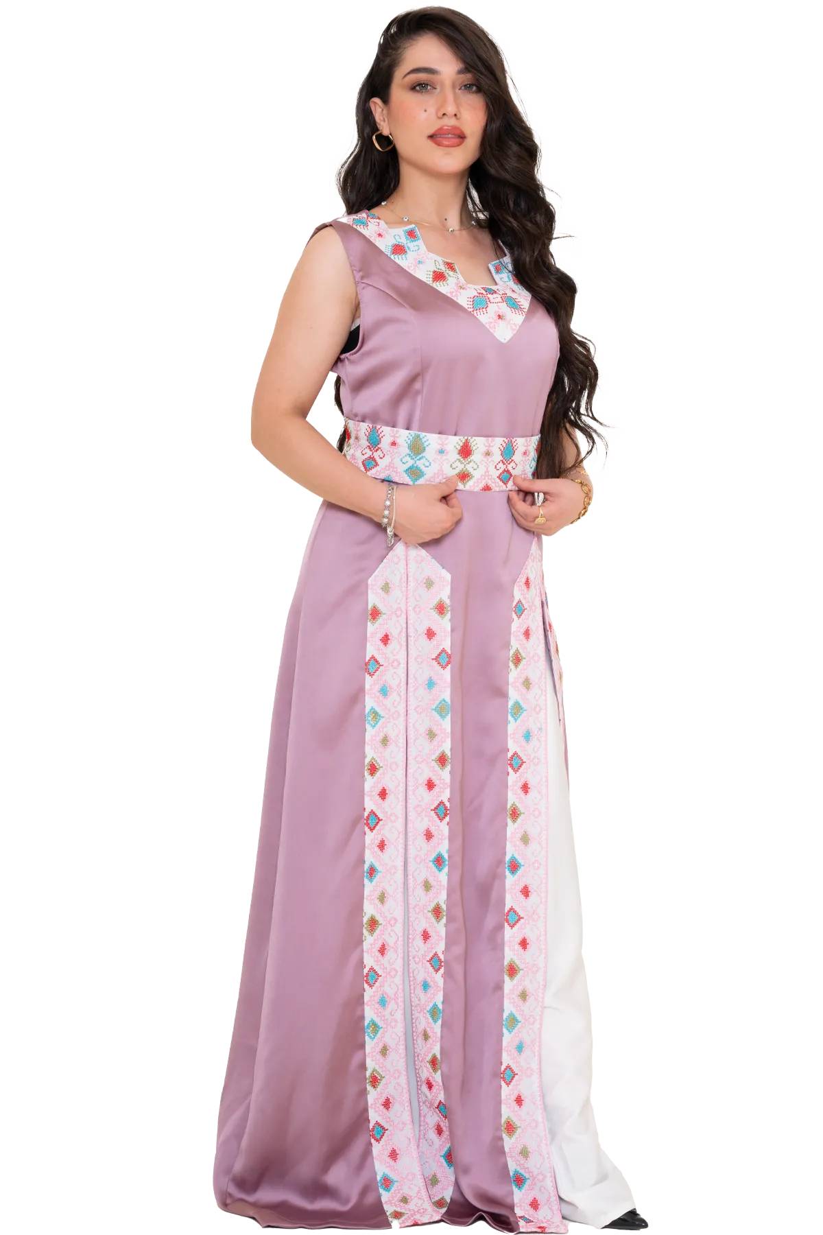 Pink arayes dress