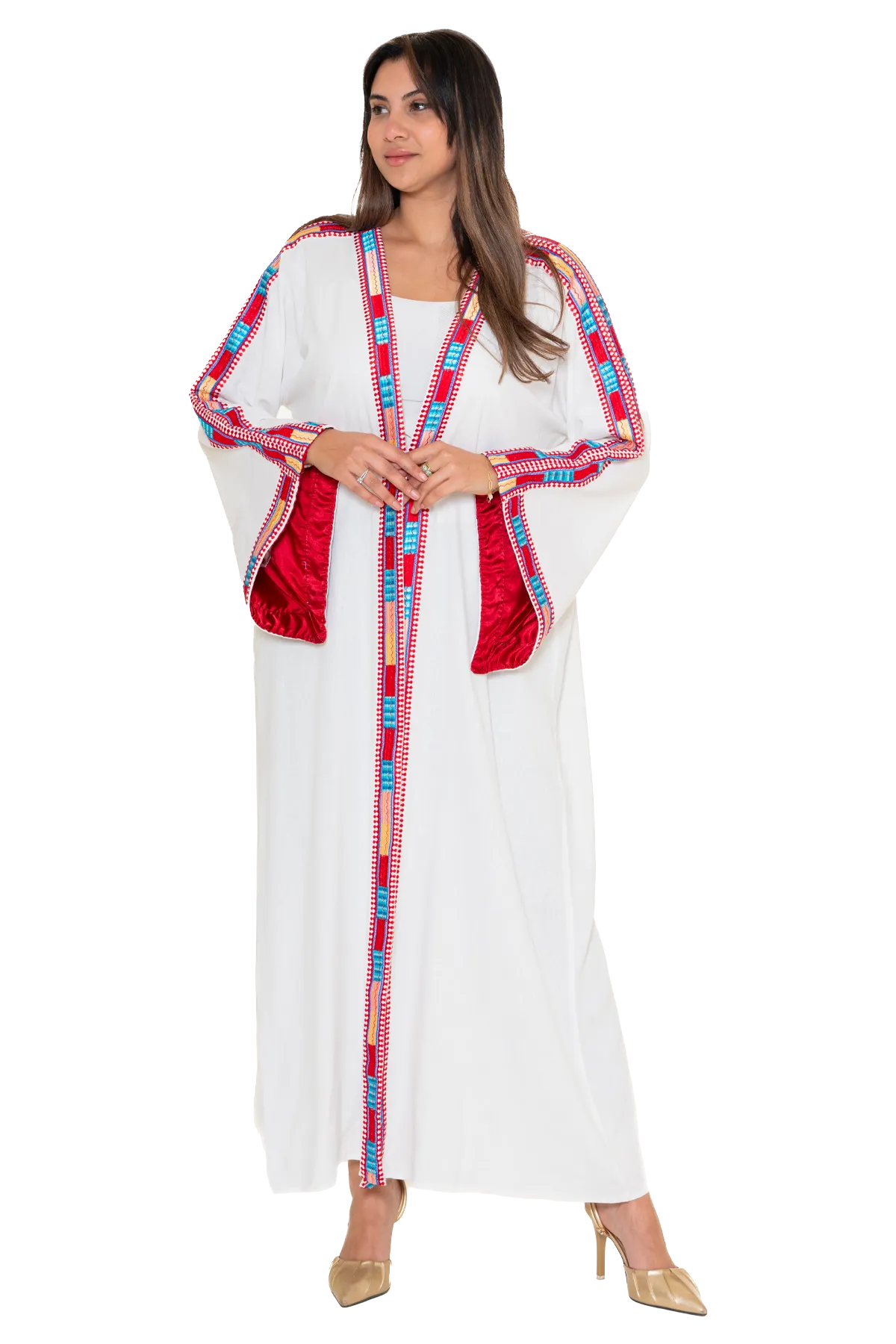 Manajel white Bisht