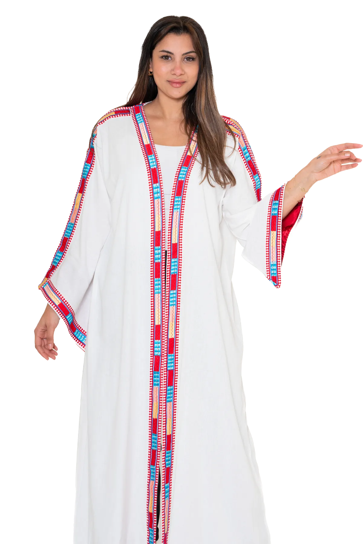 Manajel white Bisht