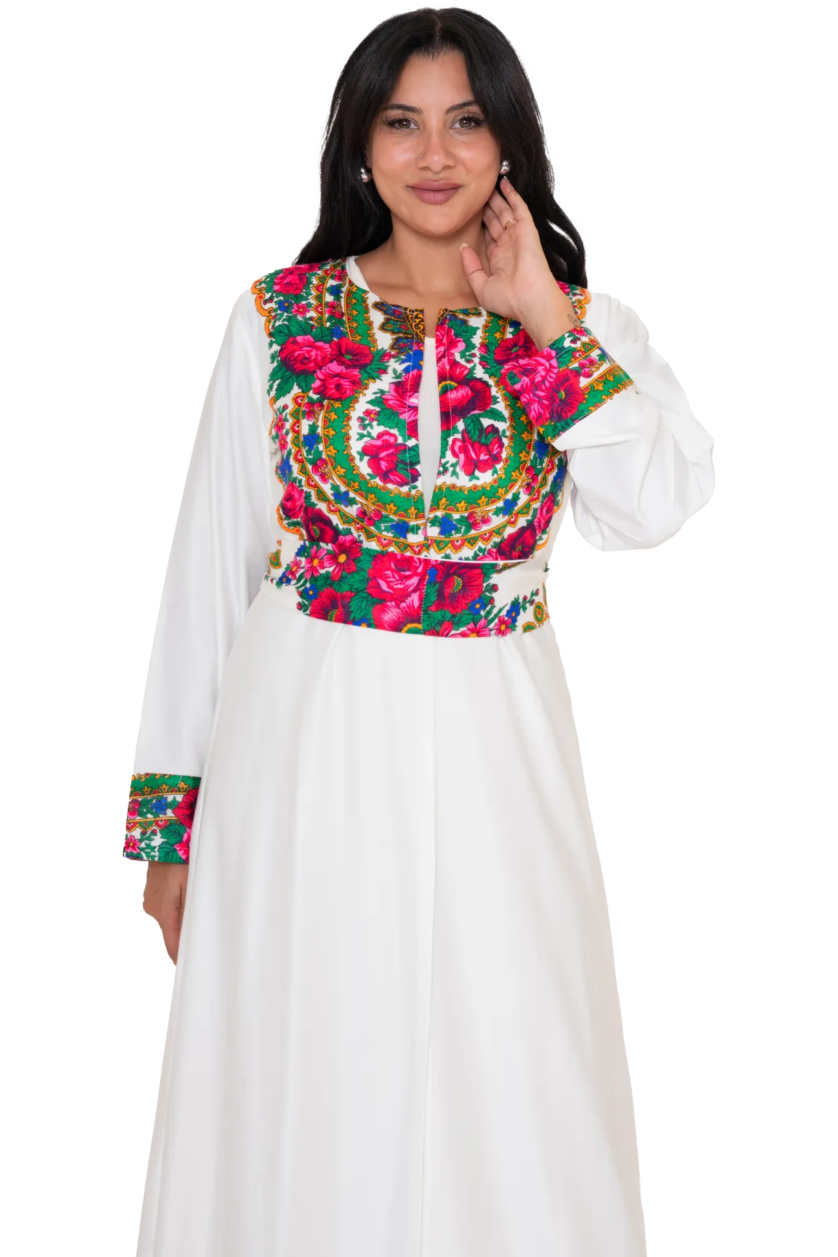 Printed fabric Bisht 2pcs