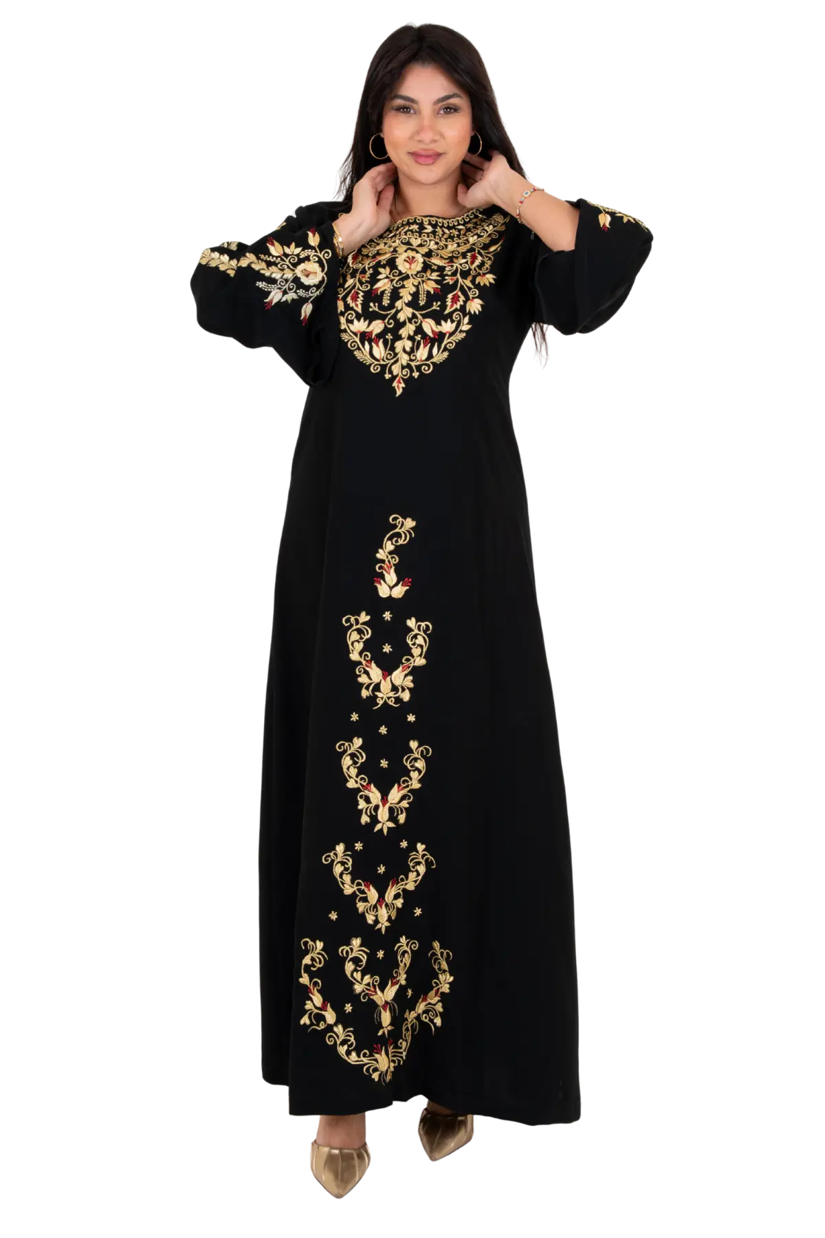 Hand stitched Kasab Jalabiya