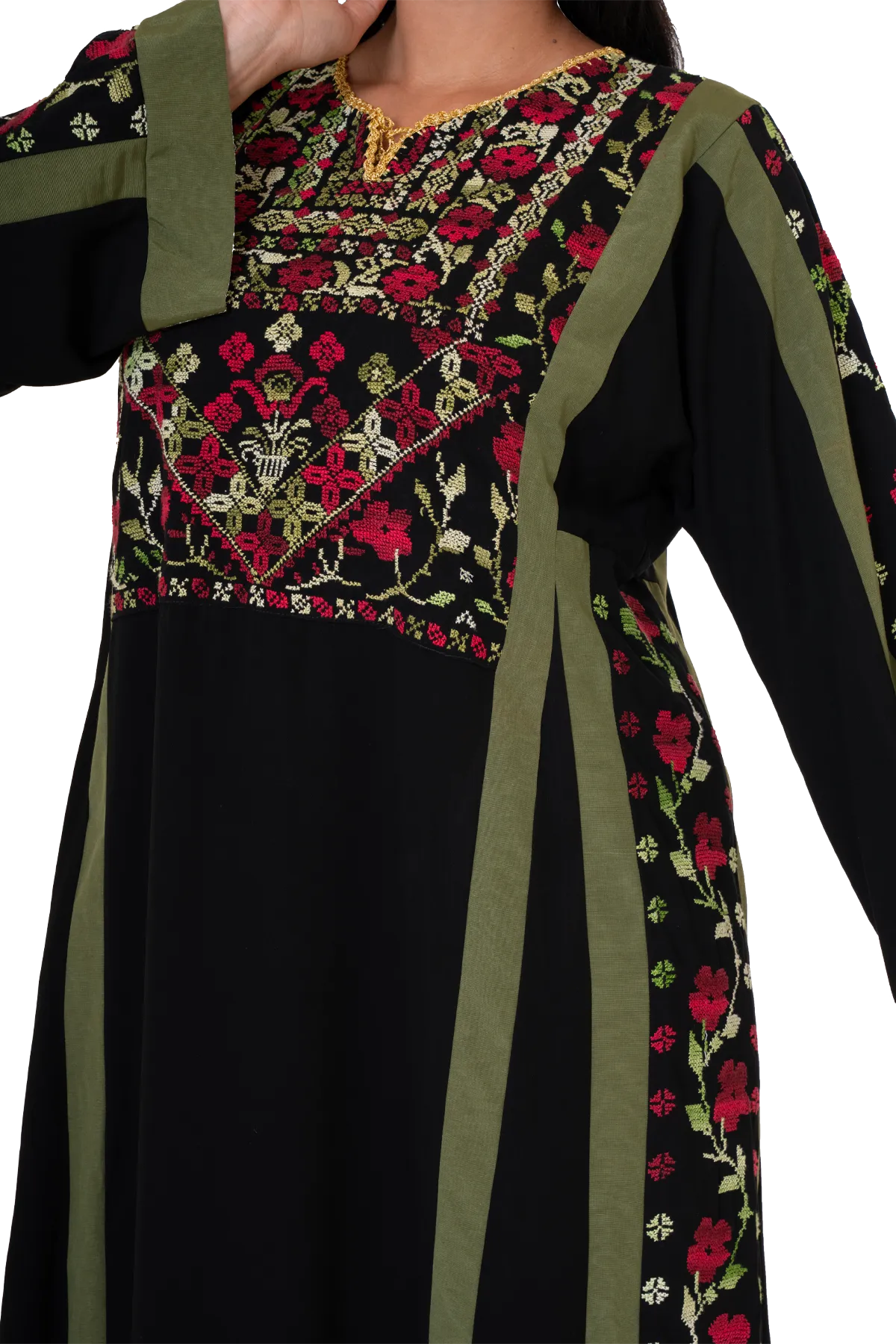 Hand-stitched Thoub with Morreh fabric