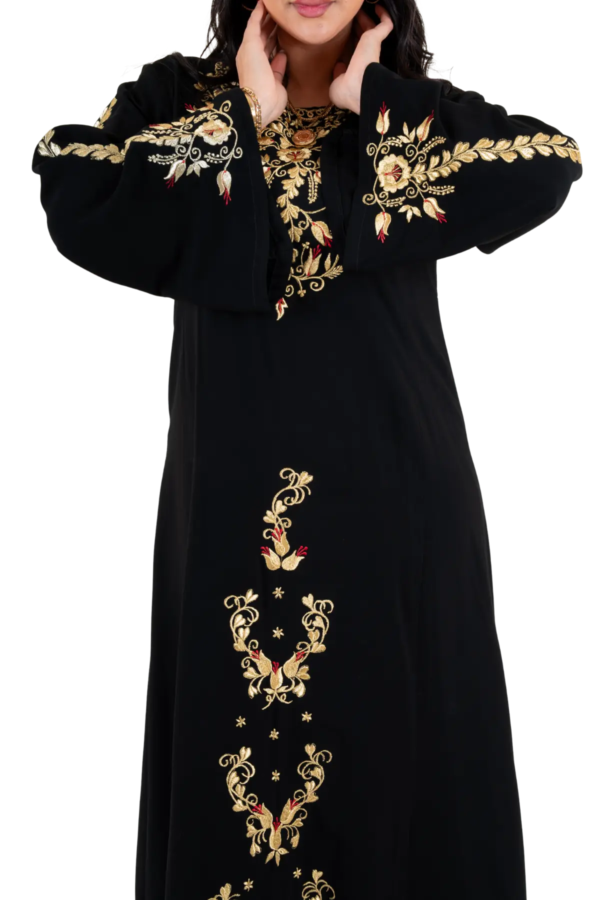 Hand stitched Kasab Jalabiya