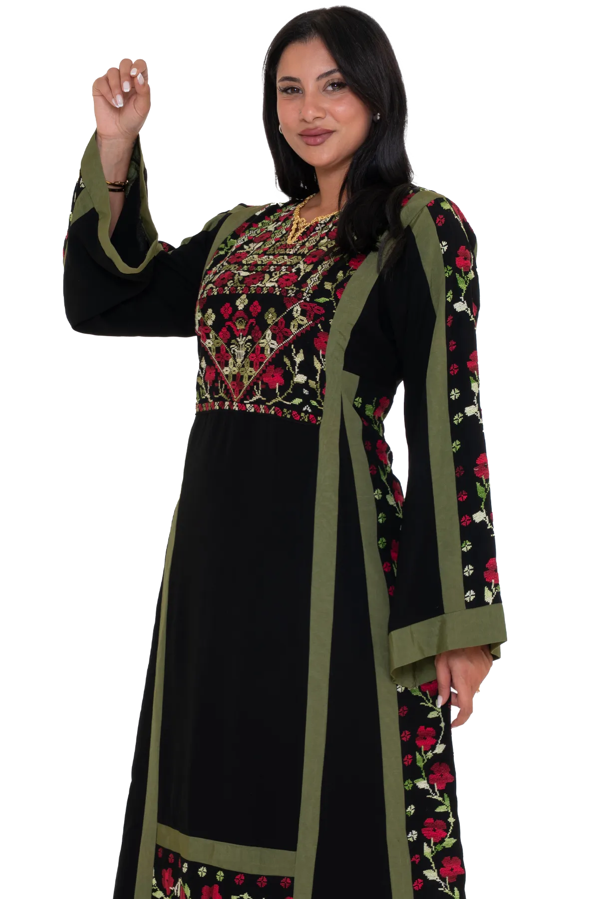 Hand-stitched Thoub with Morreh fabric