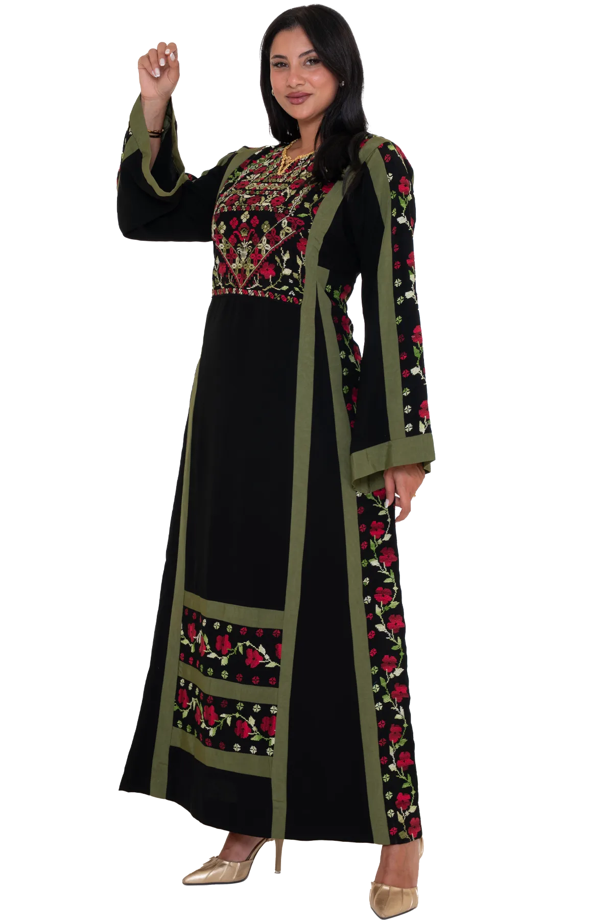 Hand-stitched Thoub with Morreh fabric