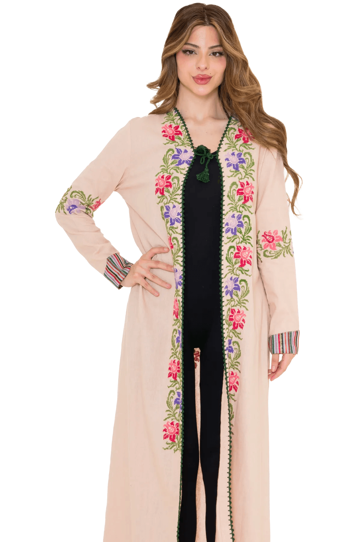 Beige bisht with Saya Hand-stitched