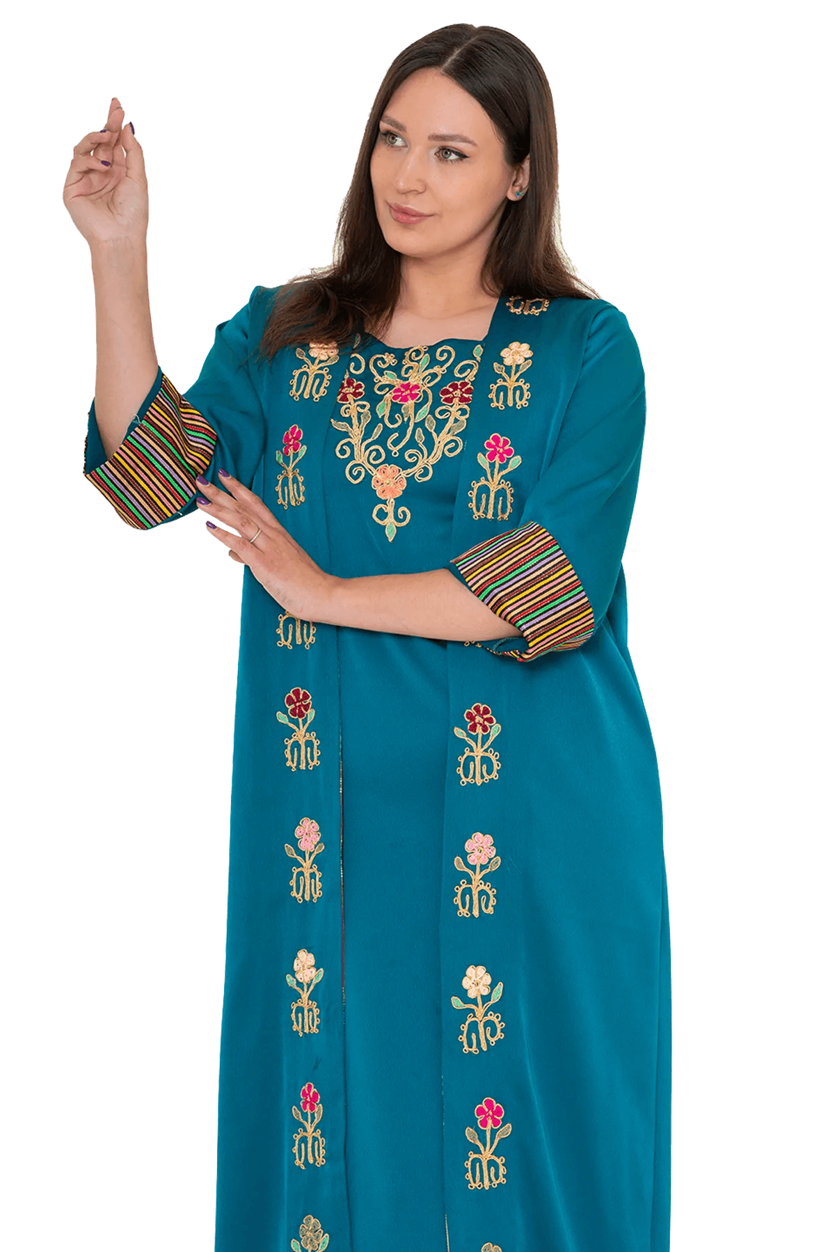 Hand stitched Kasab set
