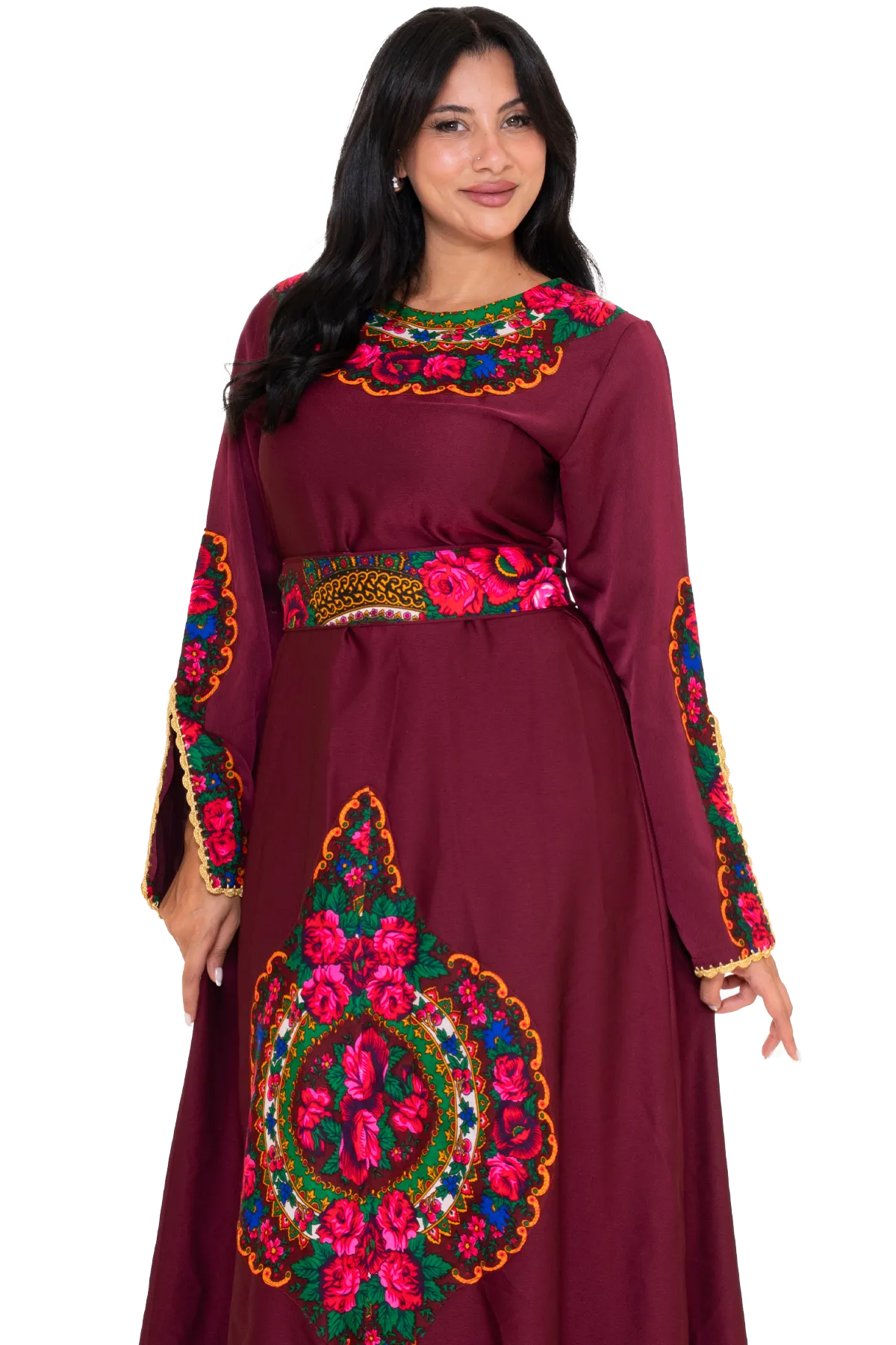 Printed fabric dress