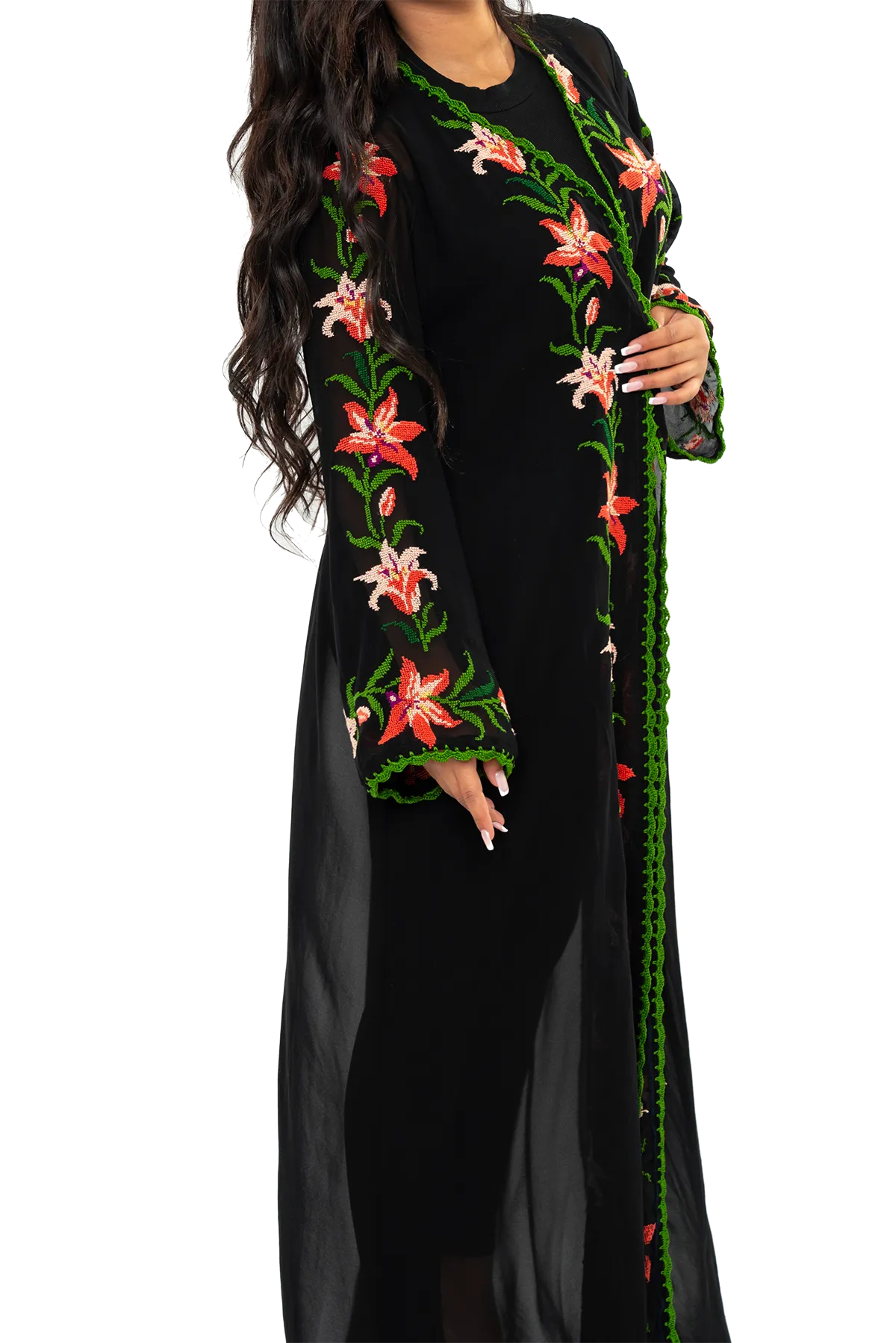 Hand-Embroidered Bisht