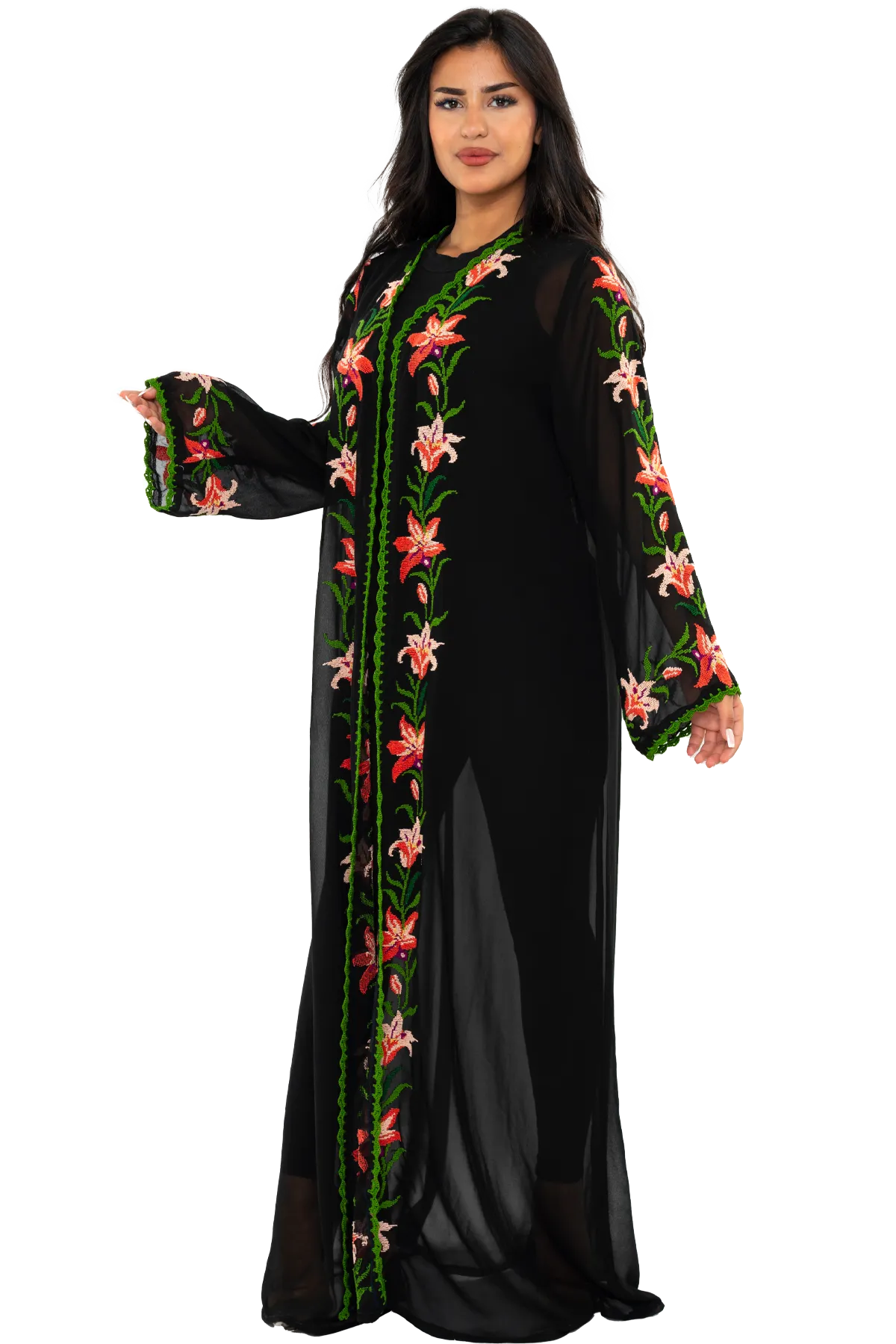 Hand-Embroidered Bisht