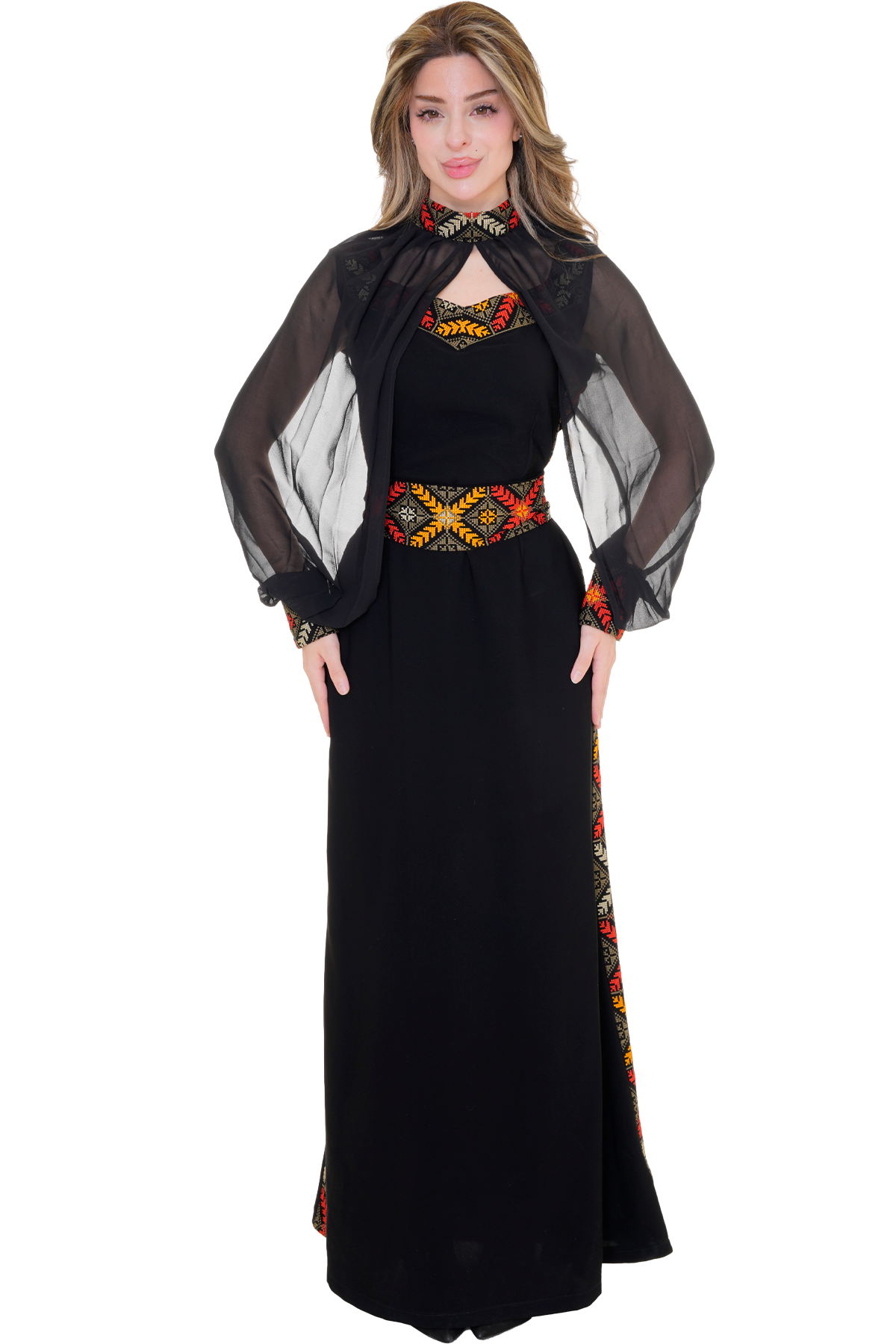 Embroidered Dress 2pcs