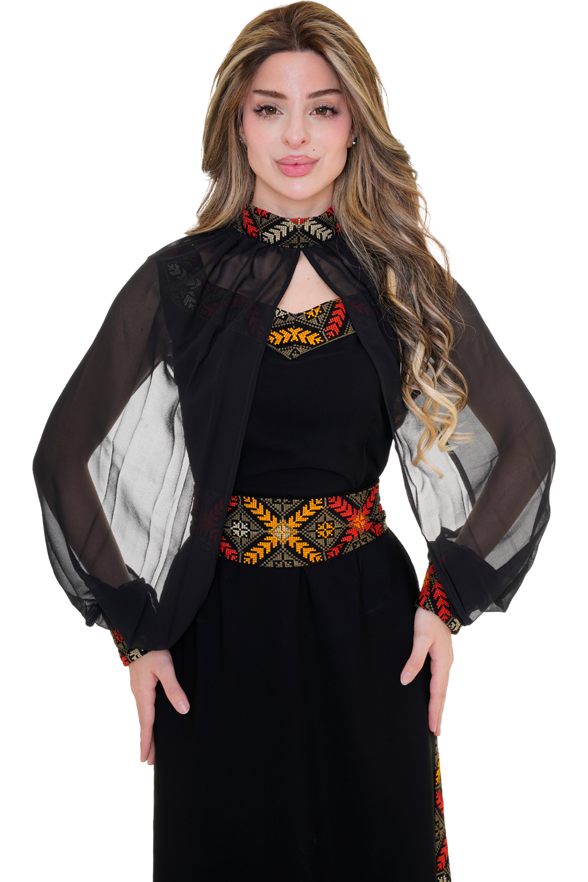 Embroidered Dress 2pcs