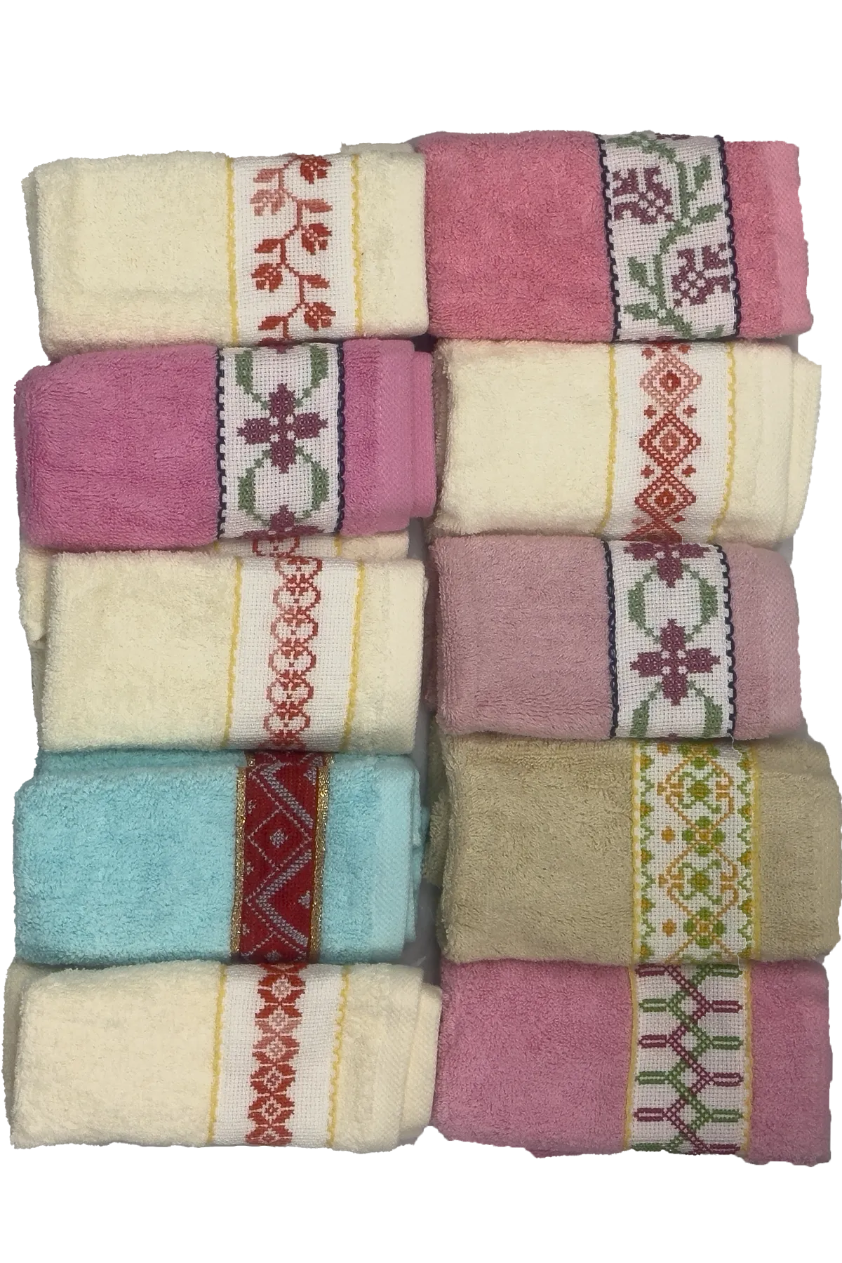 Embroidered towels (6pcs)