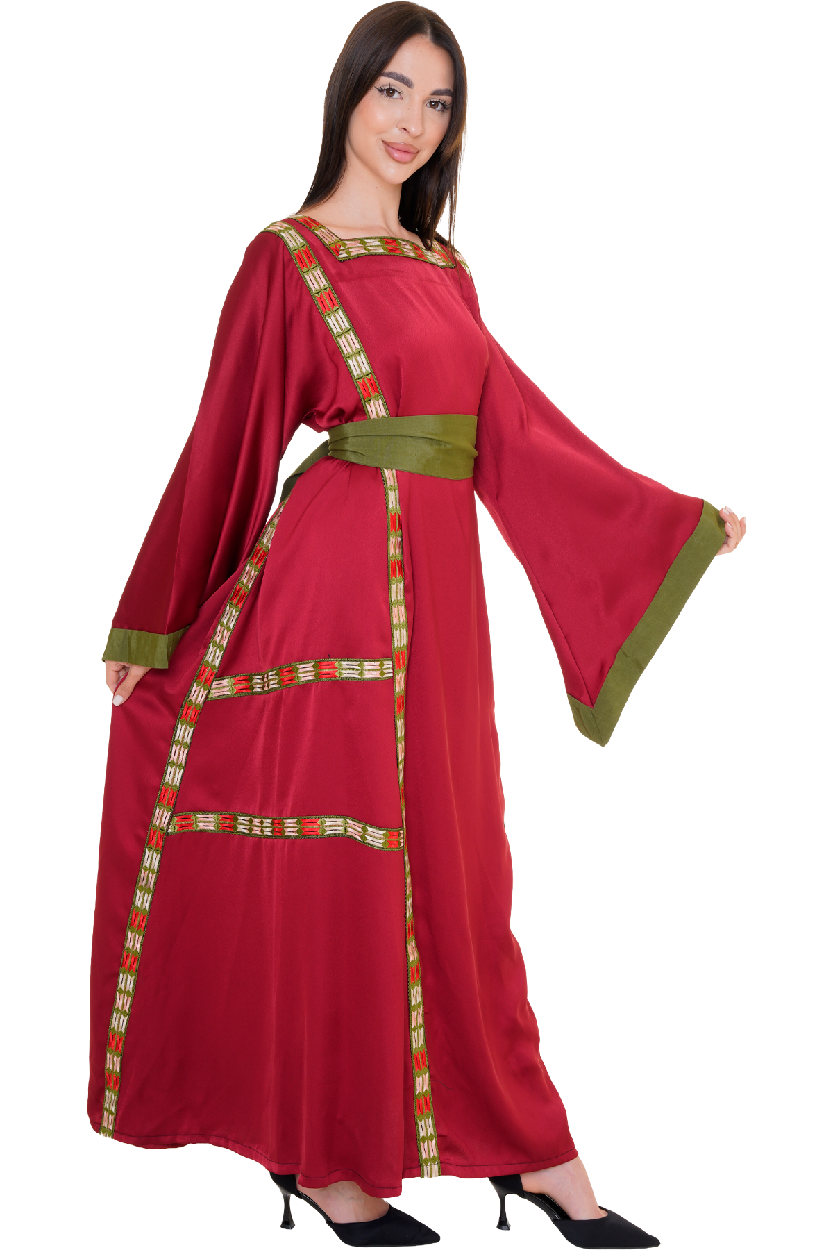 Machine stitched Manajel Thoub