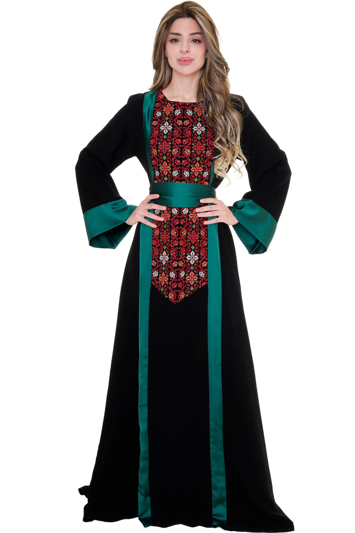 Fallahi Thoub with Satin