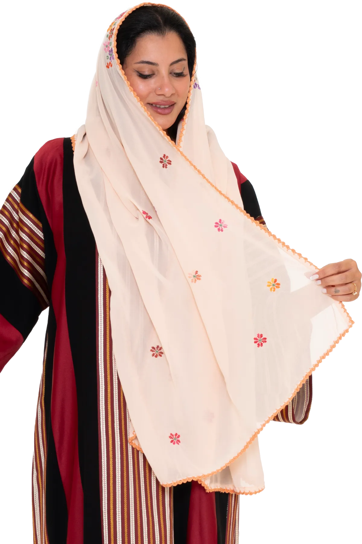 Hand embroidered shawl