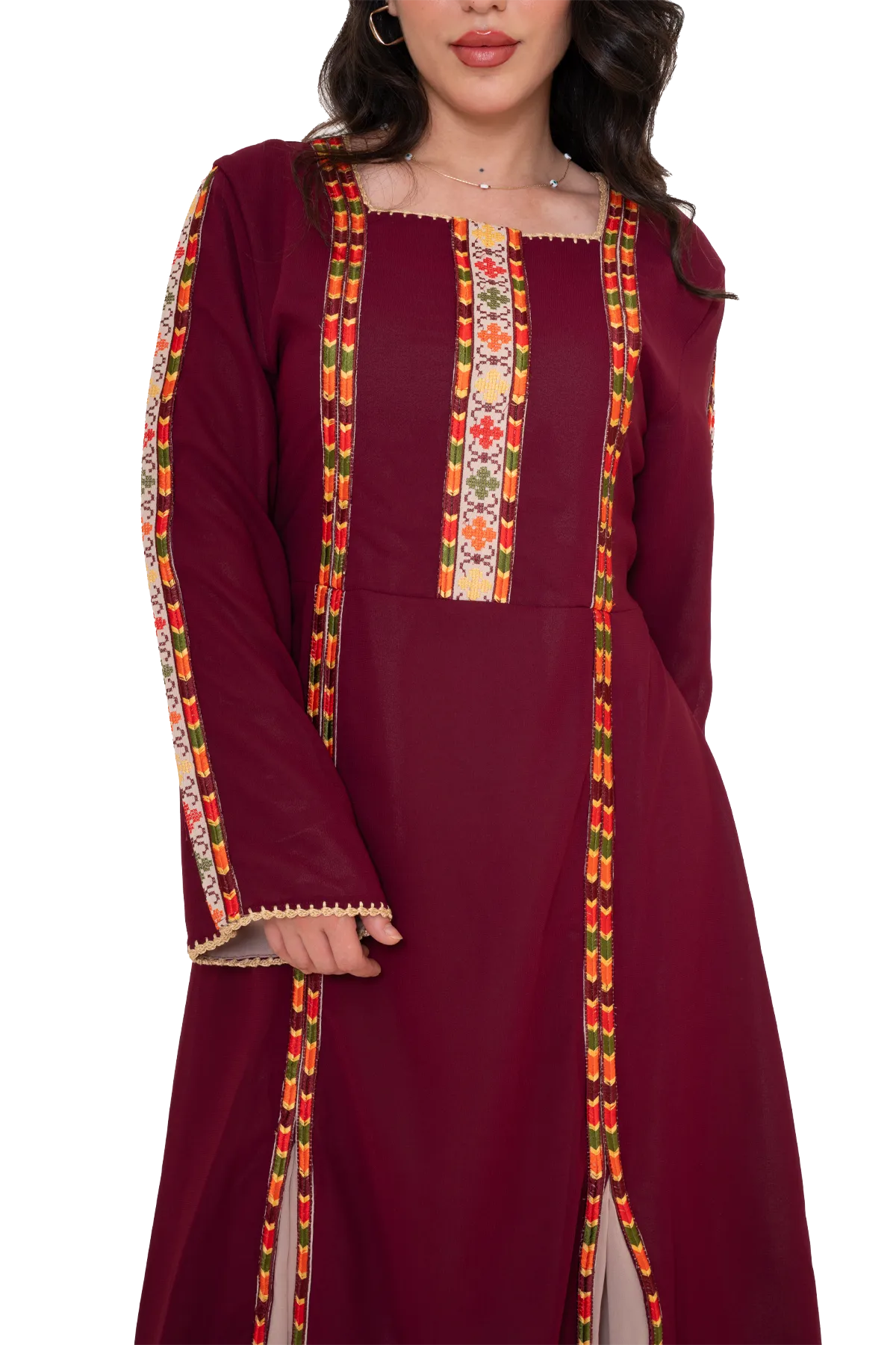 Machine stitched Manajel Thoub
