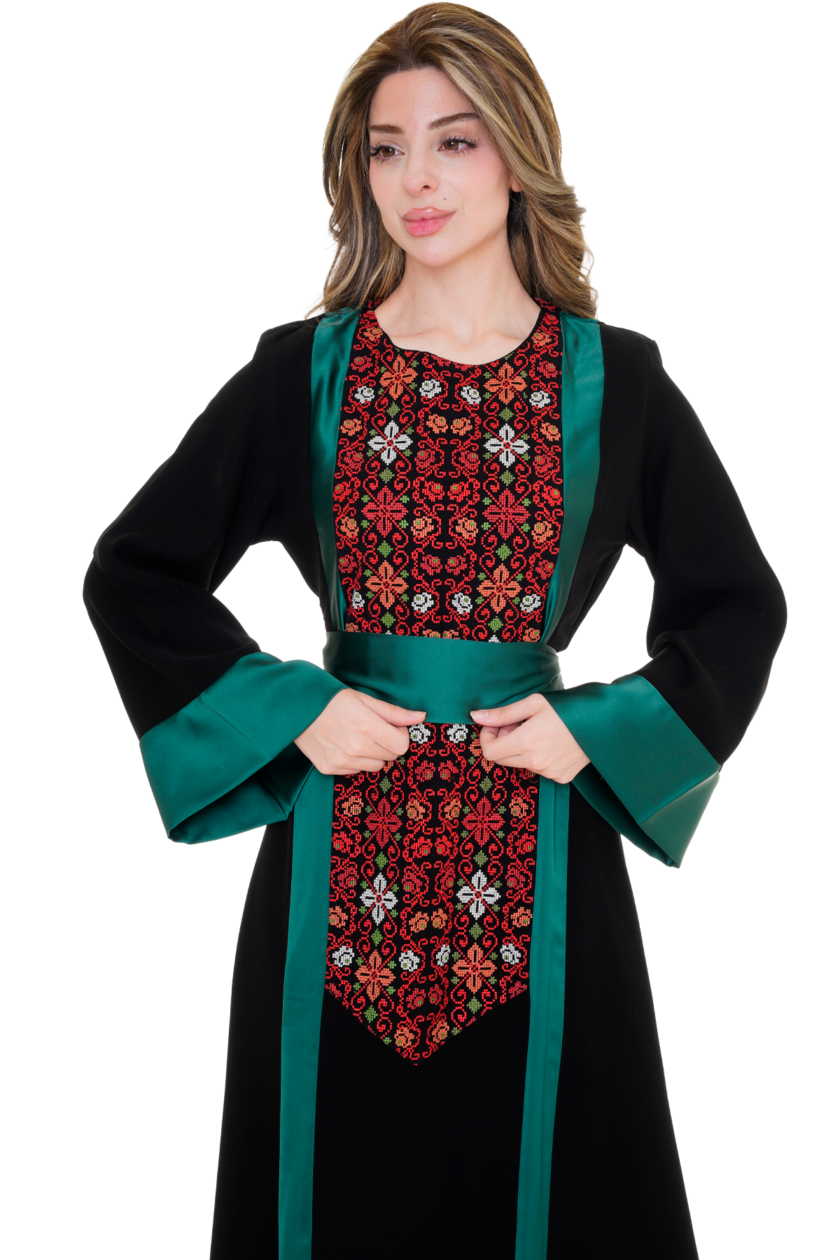 Fallahi Thoub with Satin