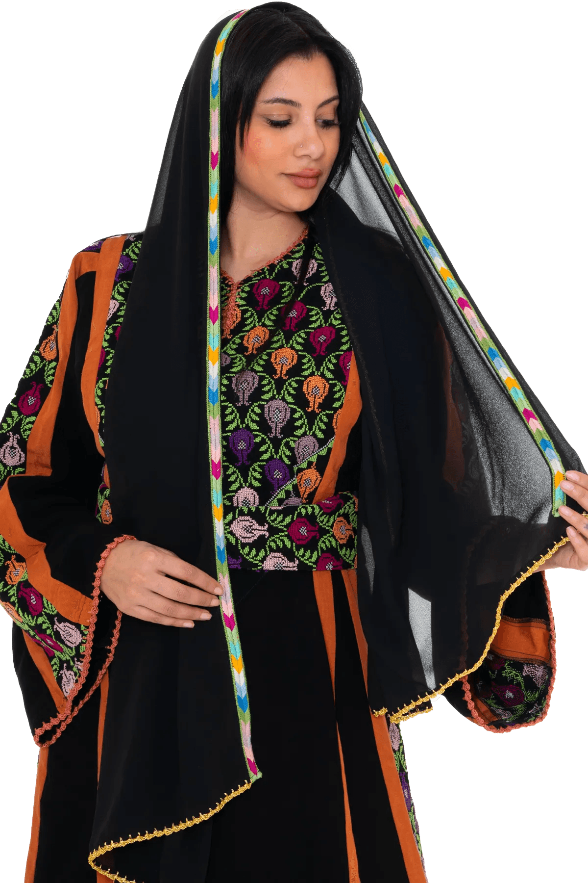 Hand-stitched Manajel Shawl