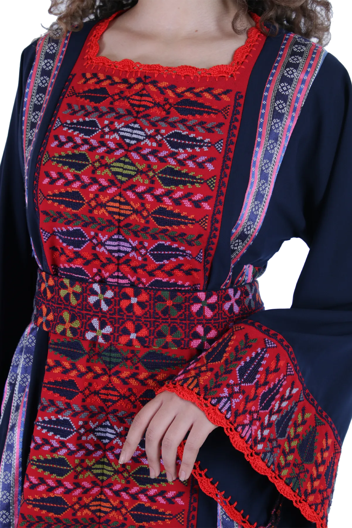 Hand-embroidered Thoub