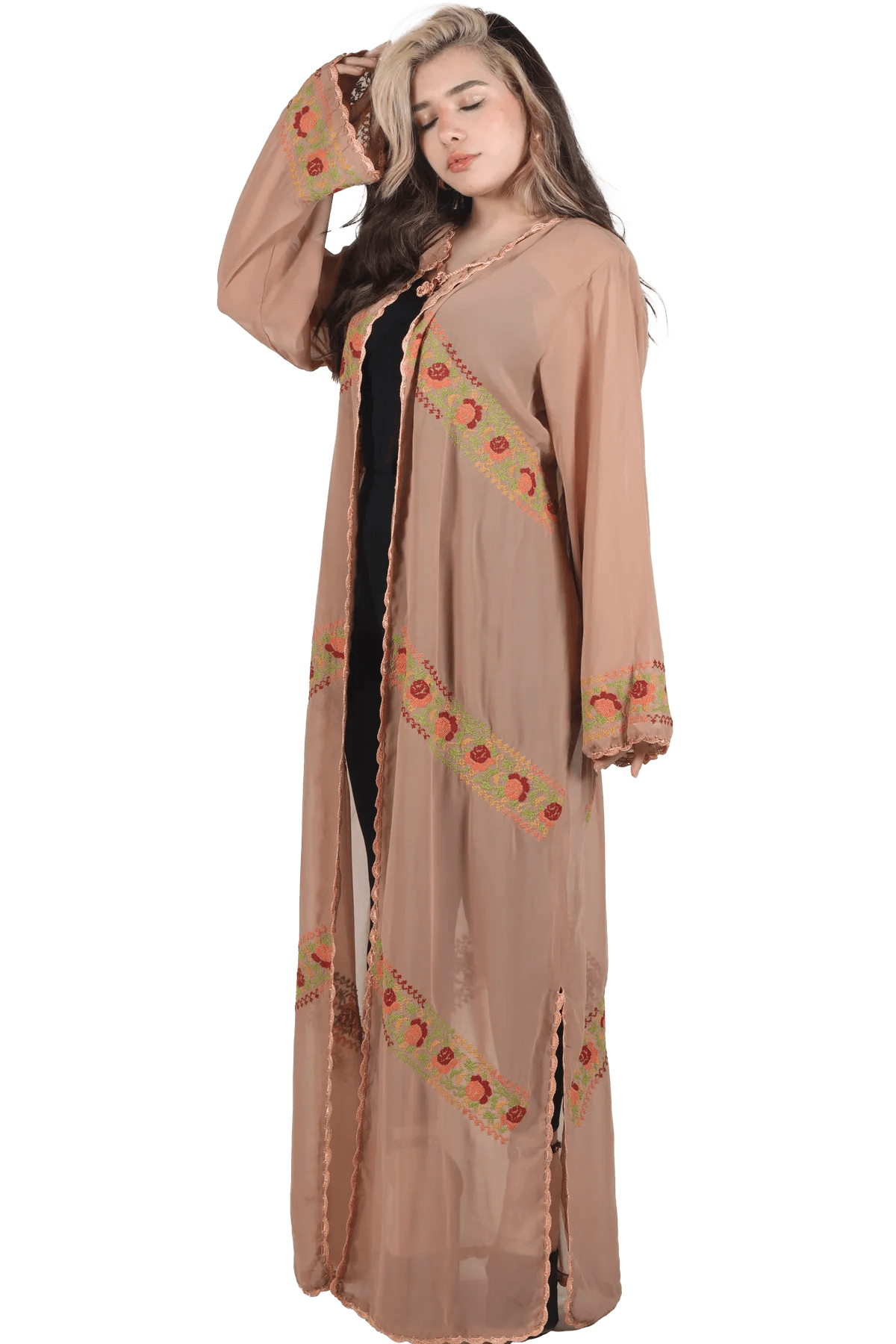 Hand-Embroidered Bisht - Tatreez Store