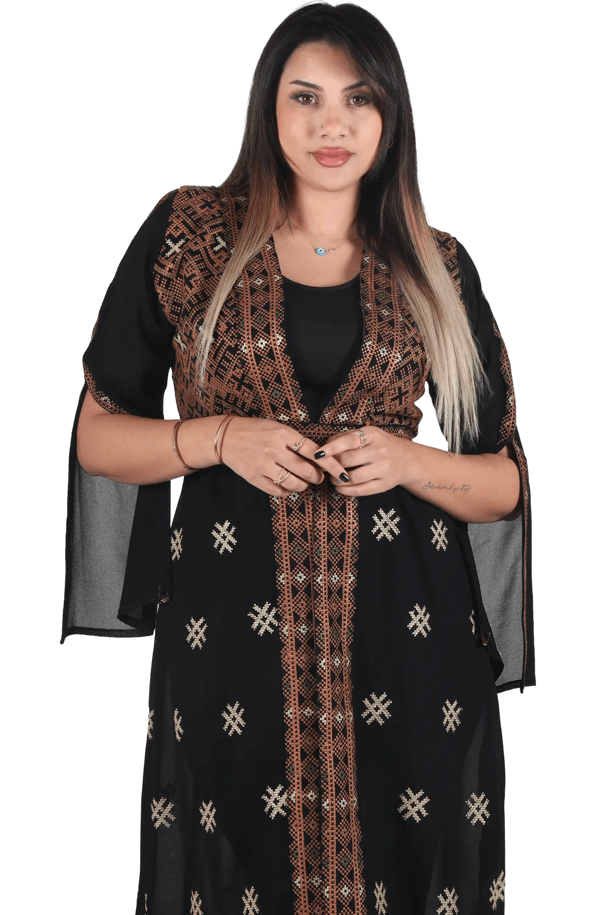 Black Bisht - Tatreez Store