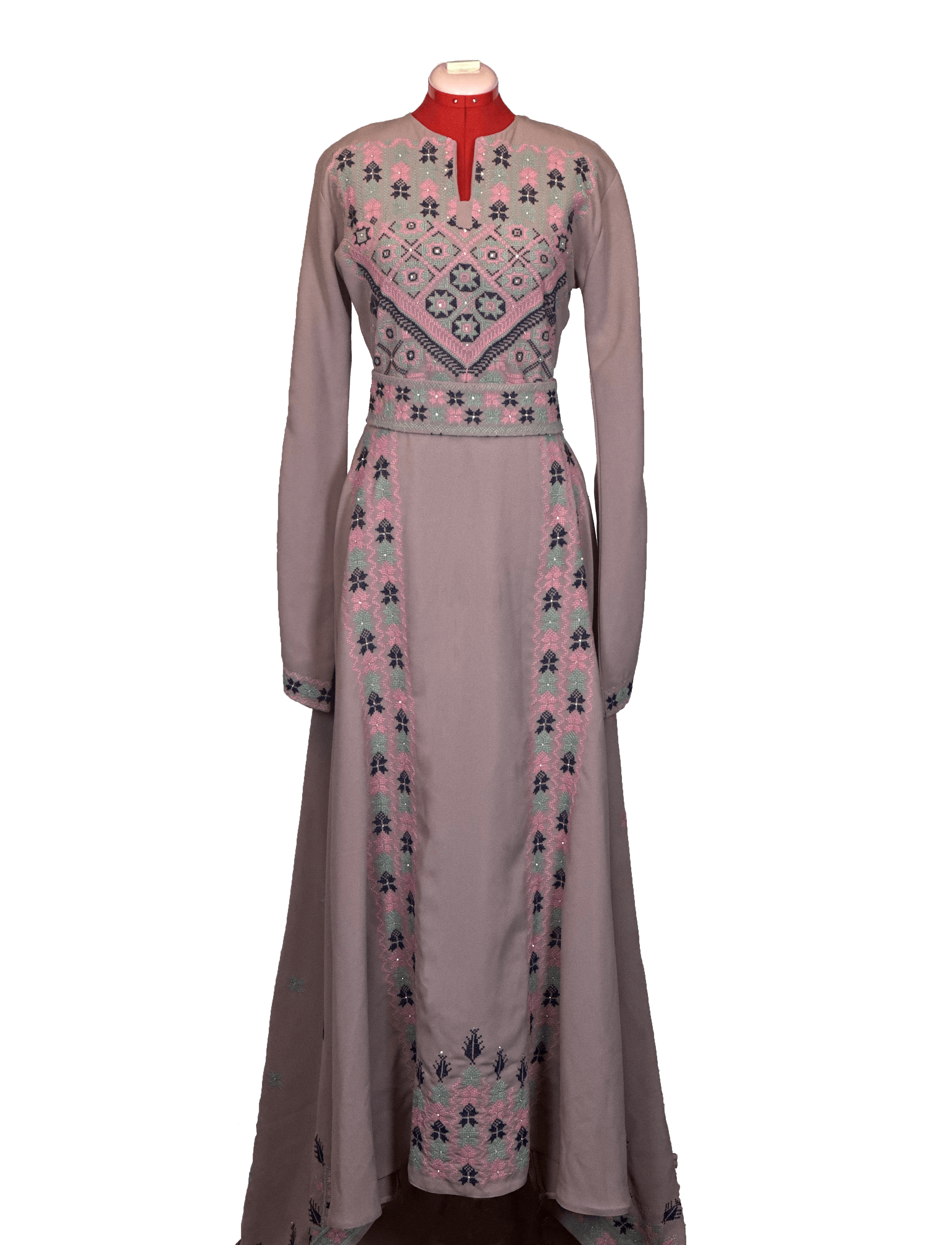 Bridal Hand-made Embroidery Dress (2pcs) - TATREEZ STORE