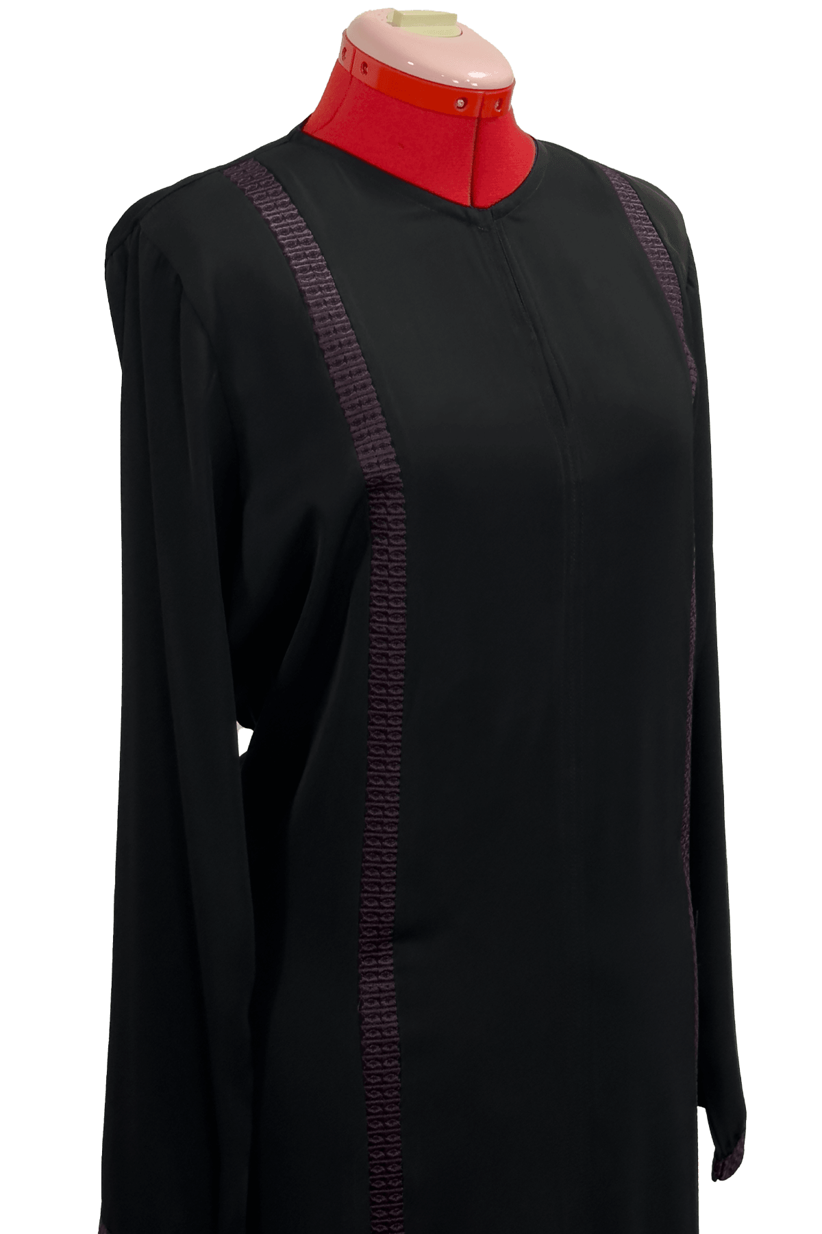 Embroidered Silk Abaya - TATREEZ STORE