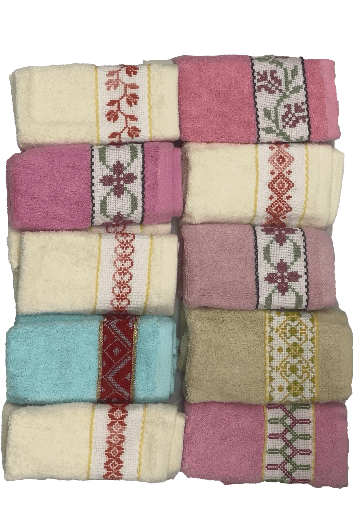 Embroidered towels (6pcs) - Tatreez Store