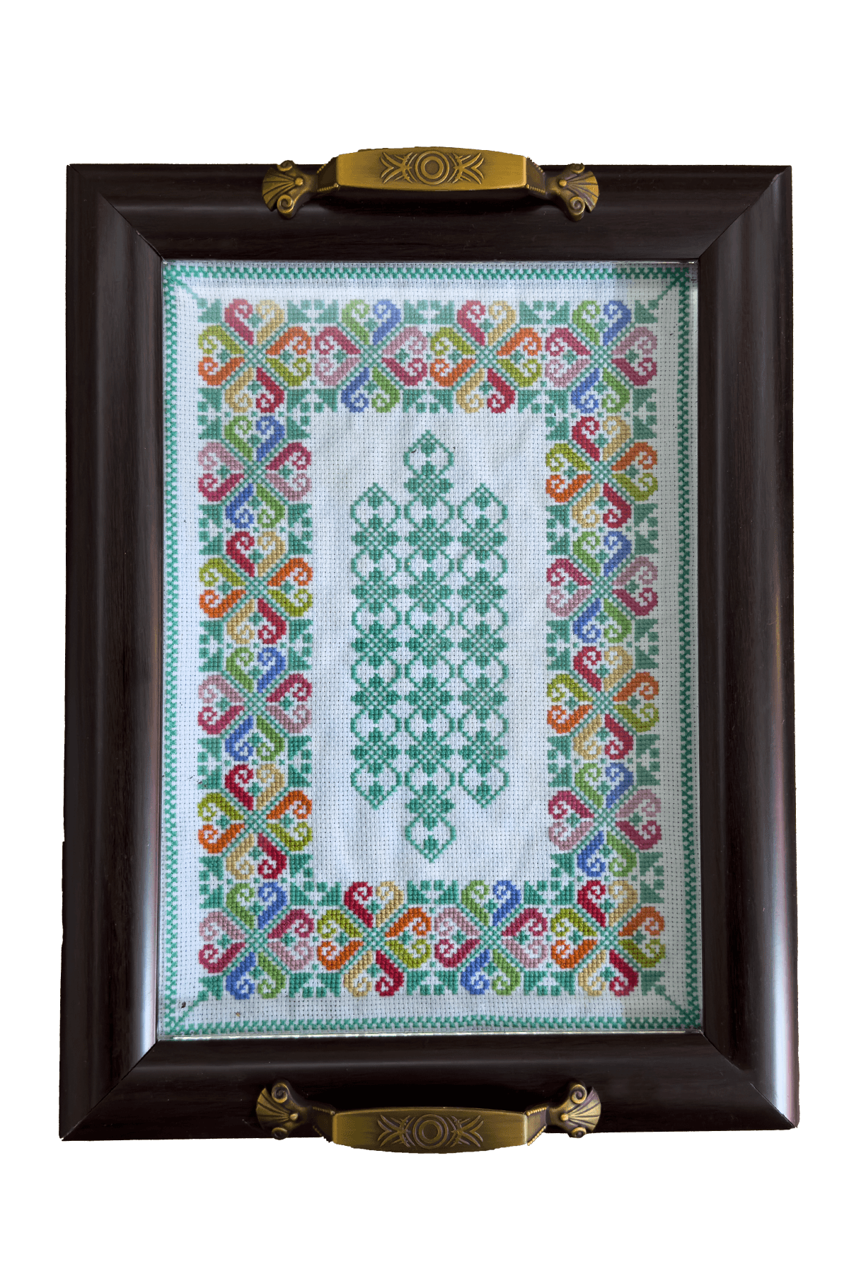 Embroidered tray - Tatreez Store