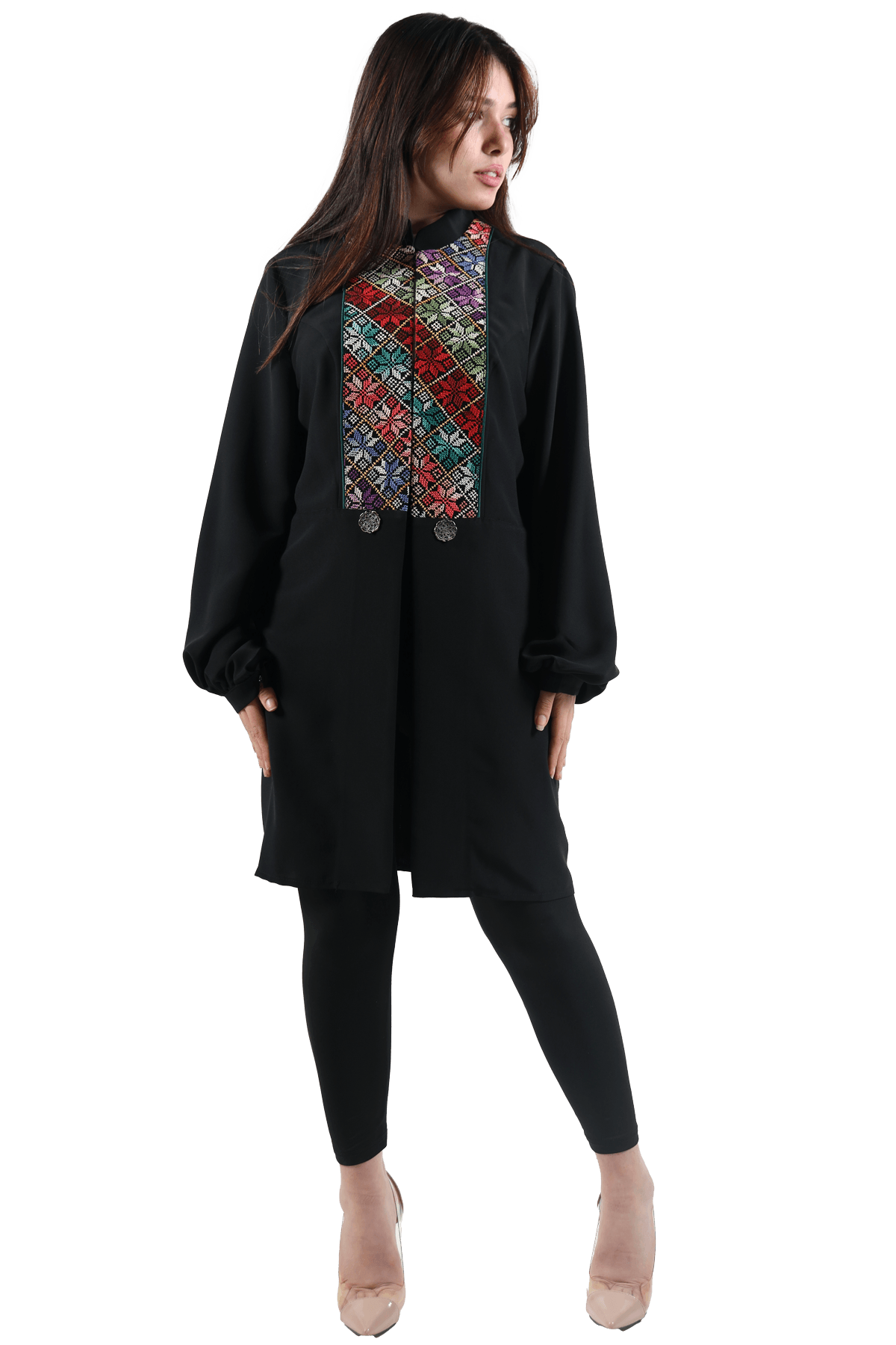 Fallahi embroidery Suit Jacket (ABIF) - TATREEZ STORE